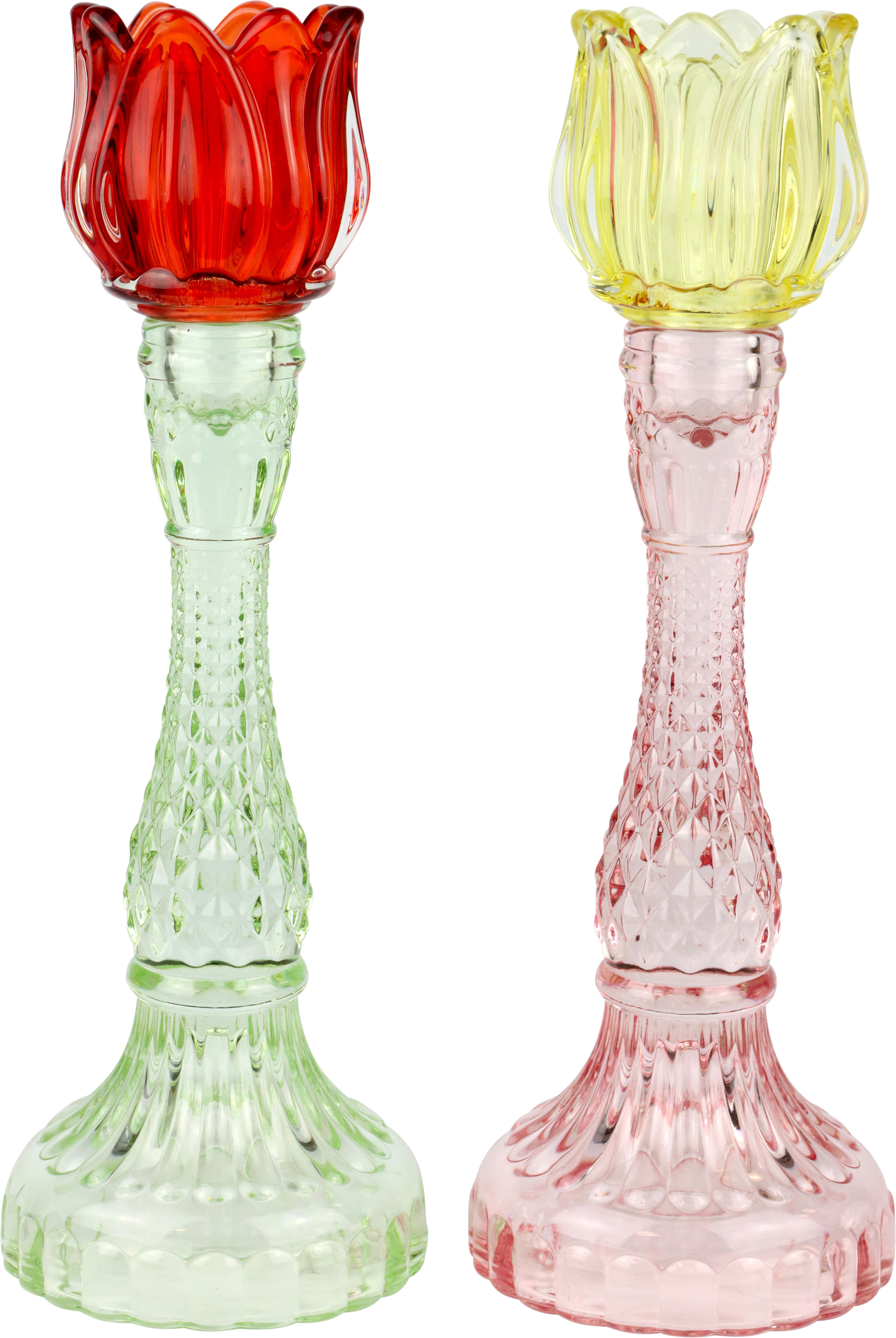1122 CANDLE HOLDER SAN REMO  S/2
