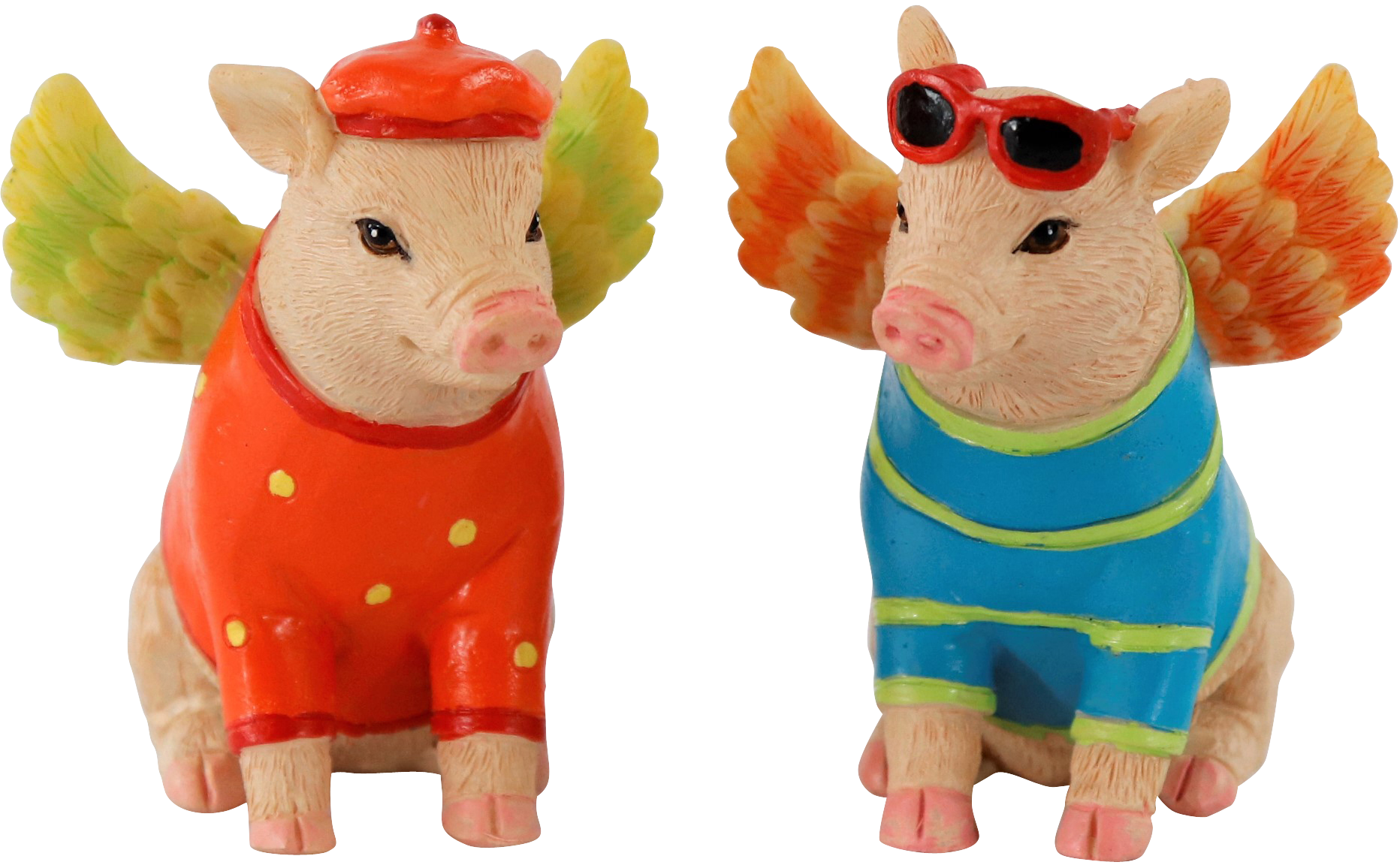 1481 FIGURINES  FLYING PIGS  2P