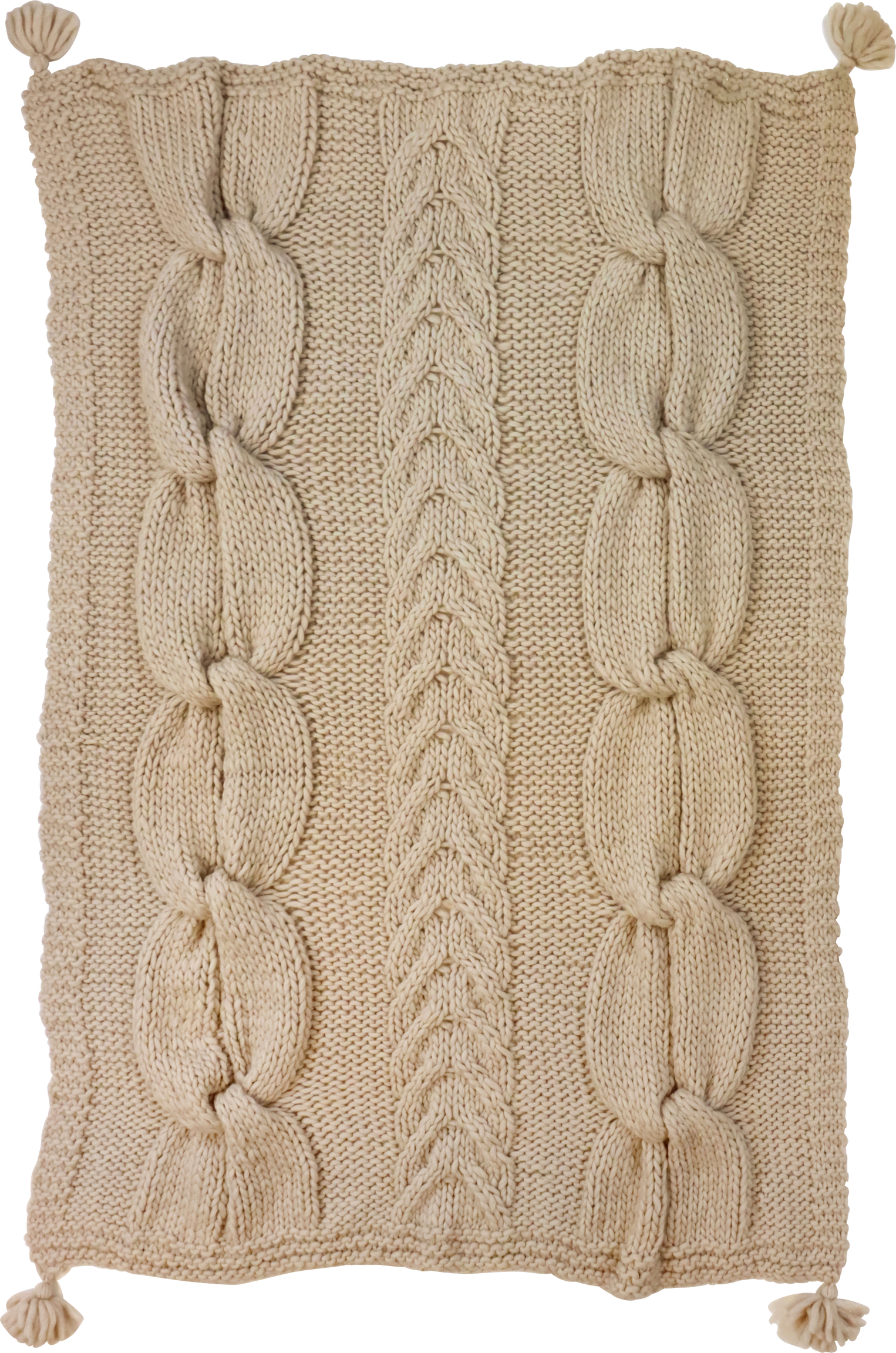 1608 HANDKNIT THROW CHALET 125X150