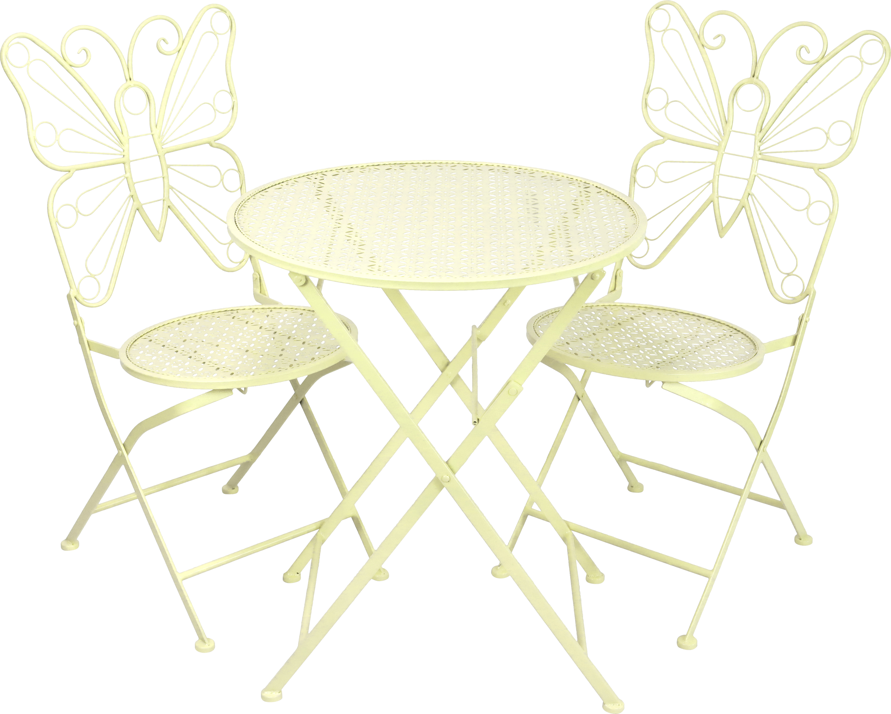 1622 JUEGO DE MESA SILLA PAPILLON  S/3