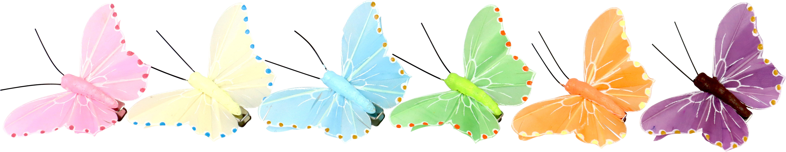 1690 CLIPS BUTTERFLY  S/6