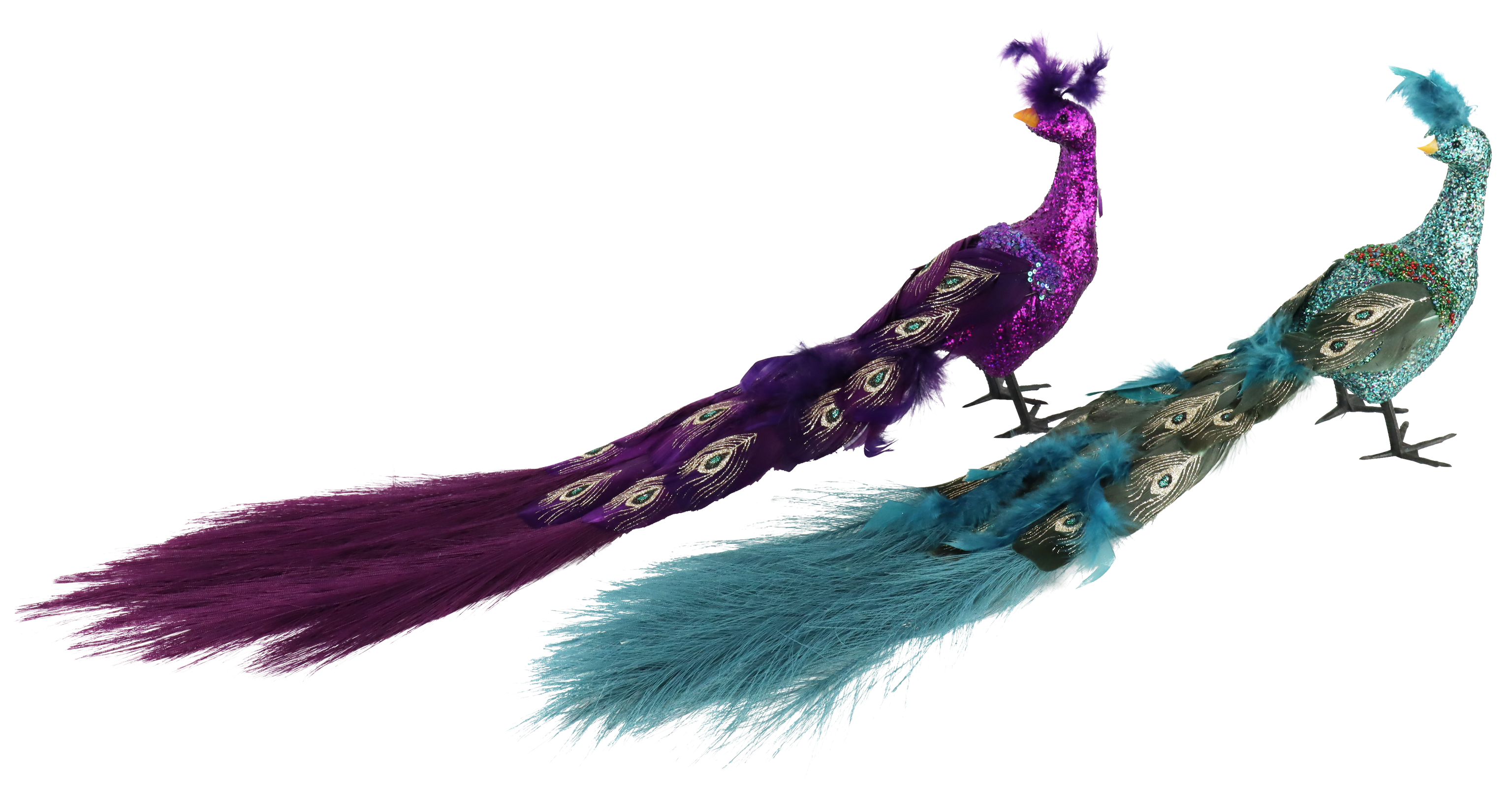 1697 PÁJAROS ORNAMENTALES PEACOCK  S/2