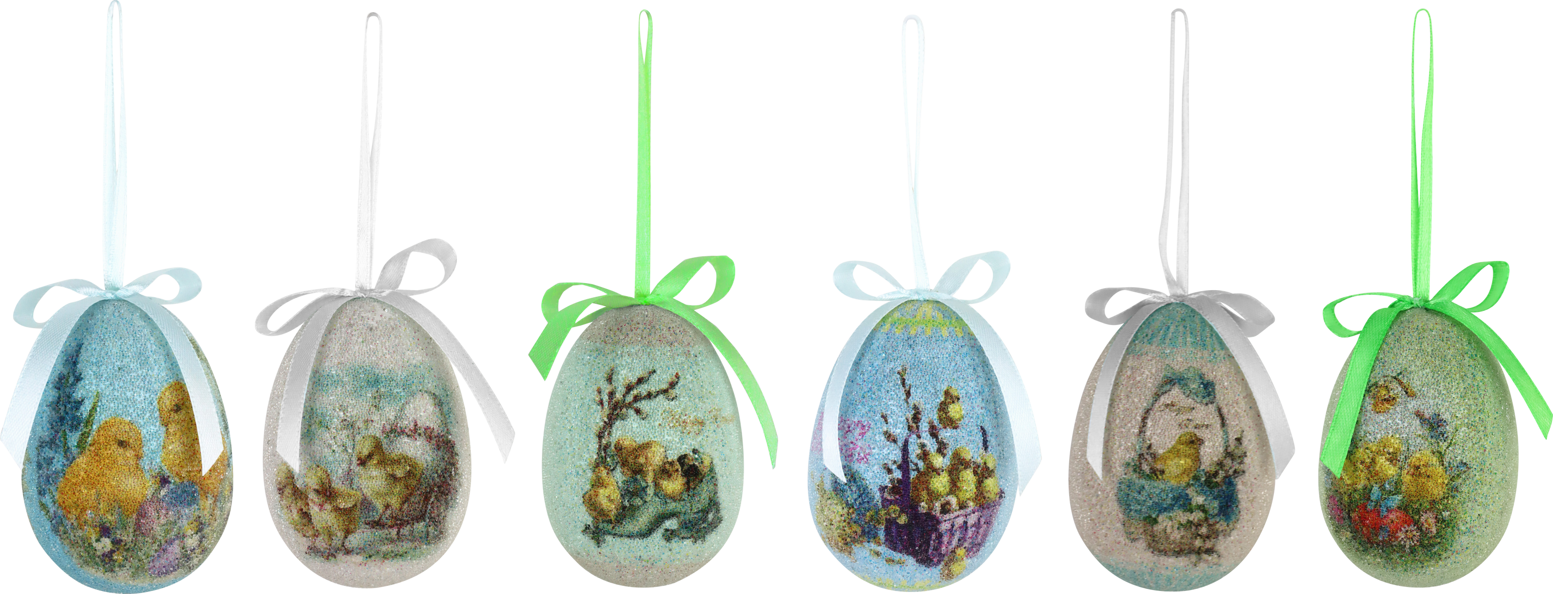 2054 EGGS HANGING NOSTALGIC FLOW  S/6