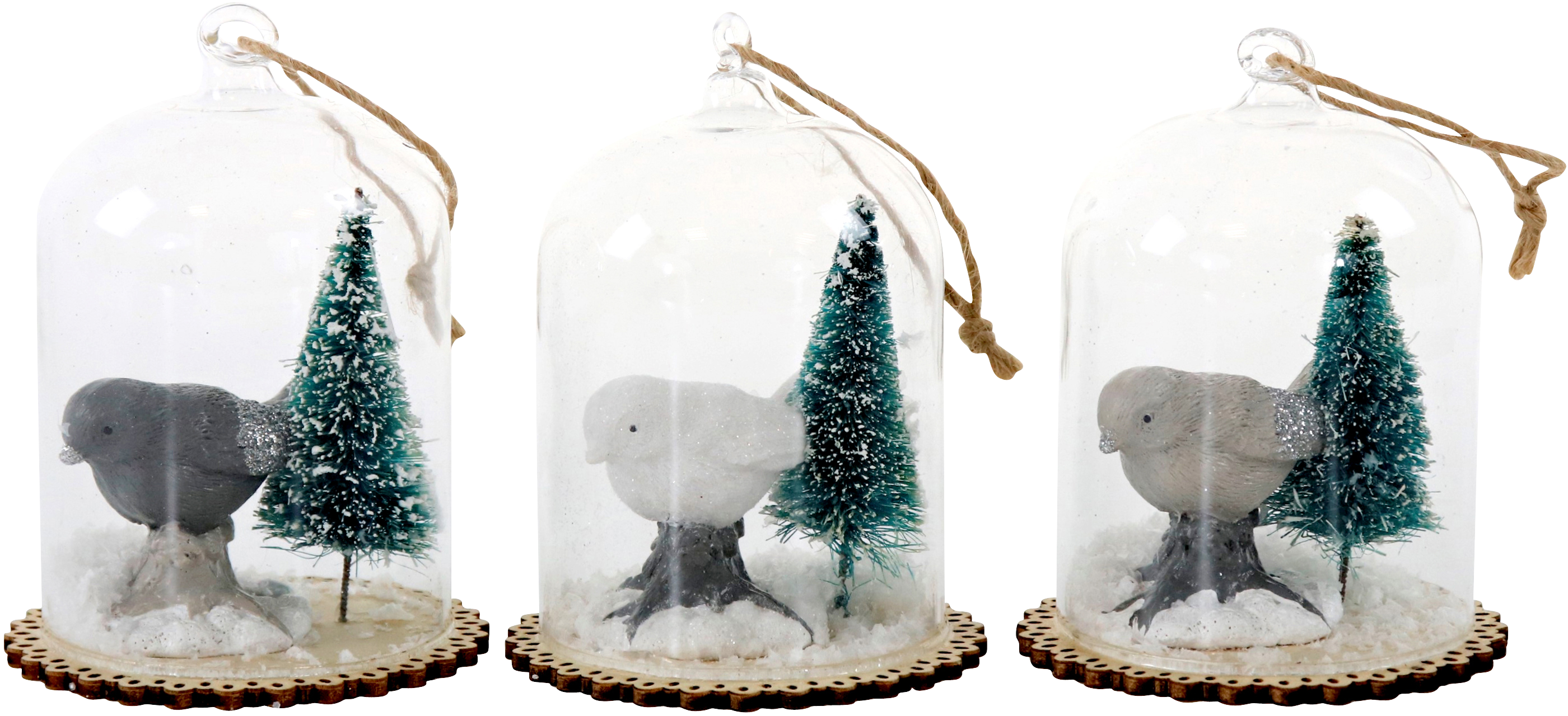 2896 GLASSCHMUCK EISVOGEL  S/3