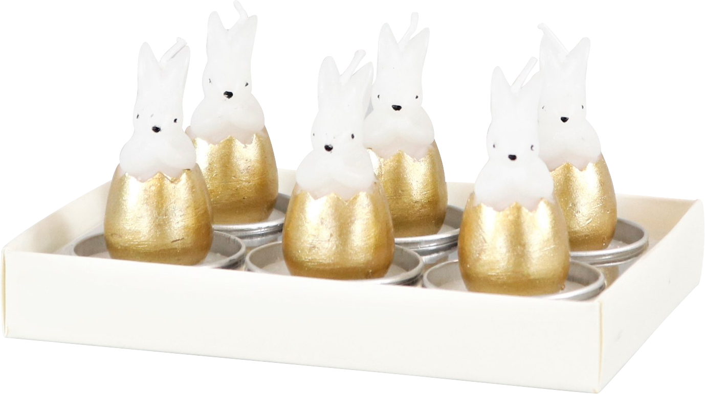 3056 BOUGIES  BUNNIES  6P