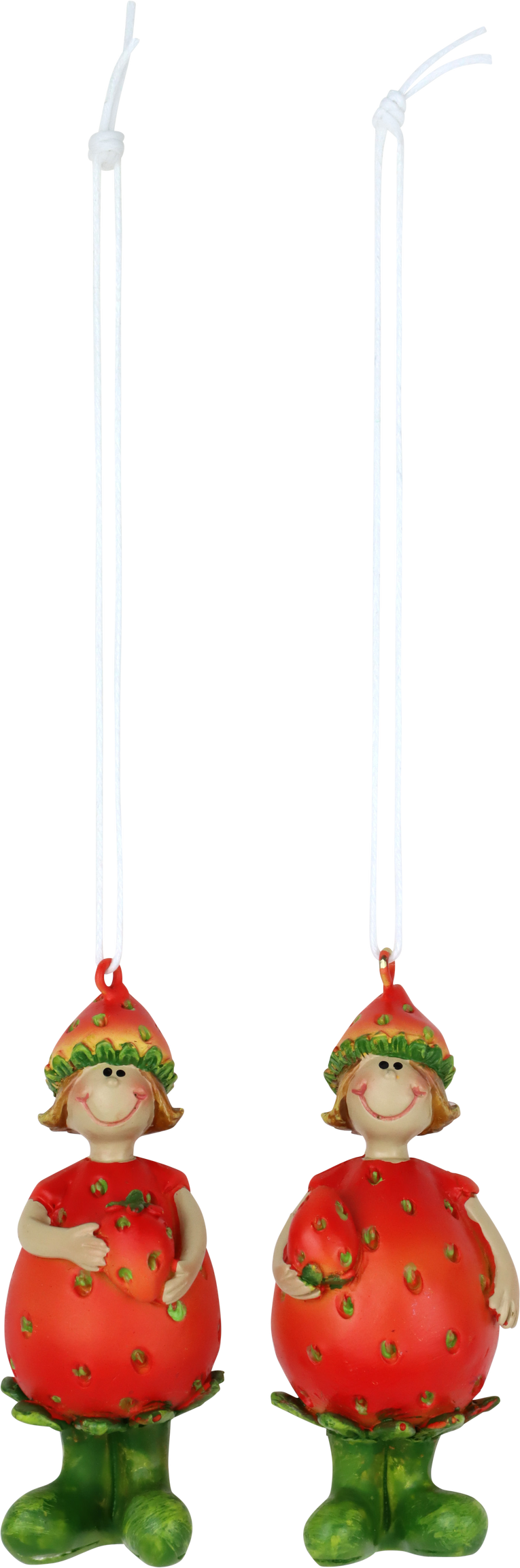 3284 PENDENTIF  ERDBEERMÄDCHEN  2P