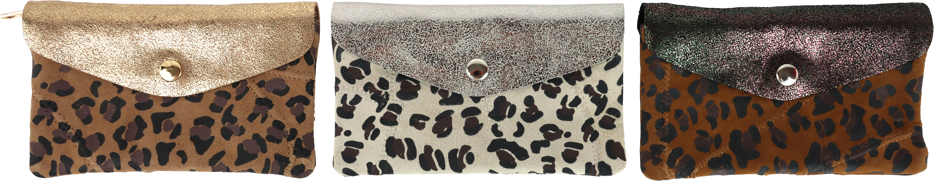 3298 POCHES EN CUIR LEO GLAM   3P