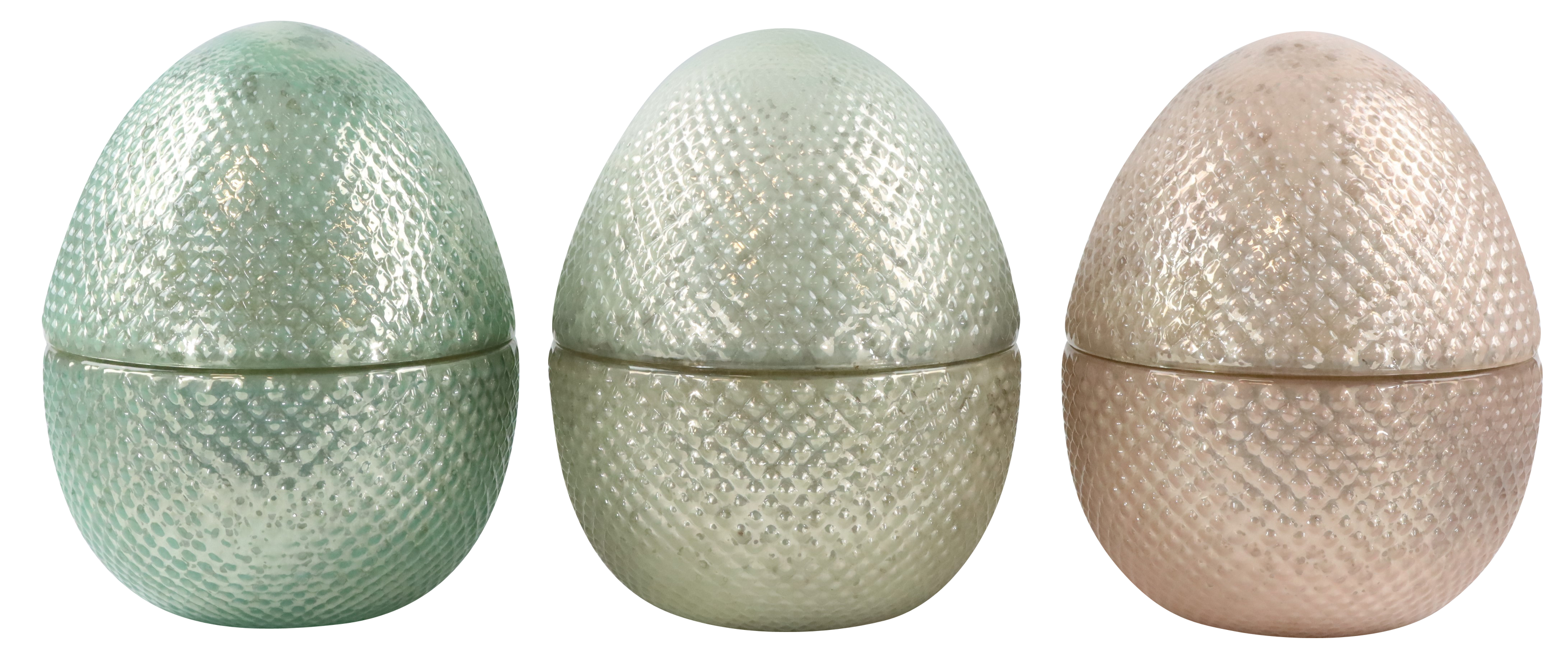 3389 BOÎTES EN VERRE  OEUF  3P