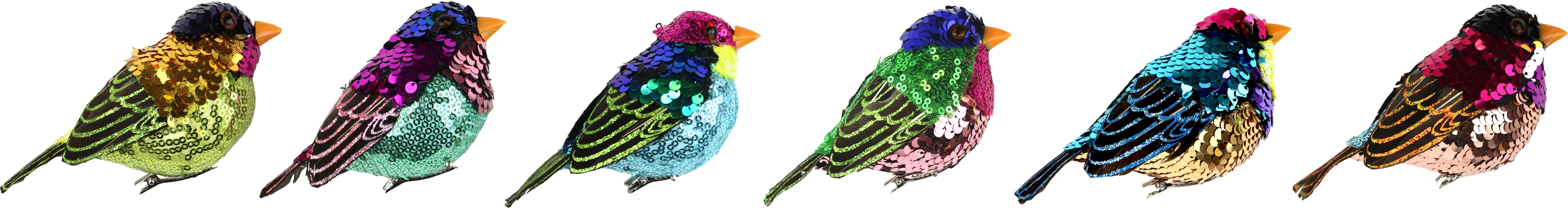 3600 OISEAUX D'ORN. SPARKLE WINGS  6P