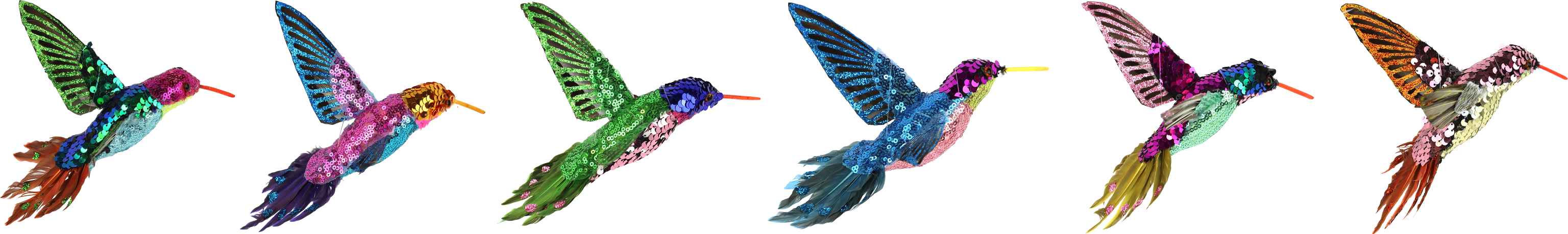 3605 COLIBRÍES SPARKLE WINGS  S/6