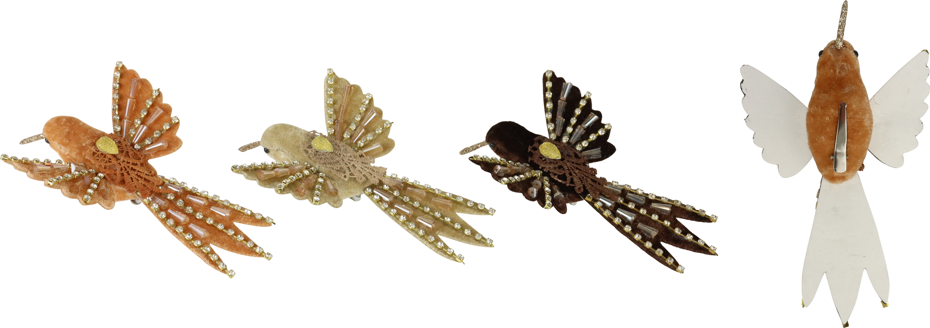 3756 OISEAUX D'ORNEM SPARKLE WINGS  3P