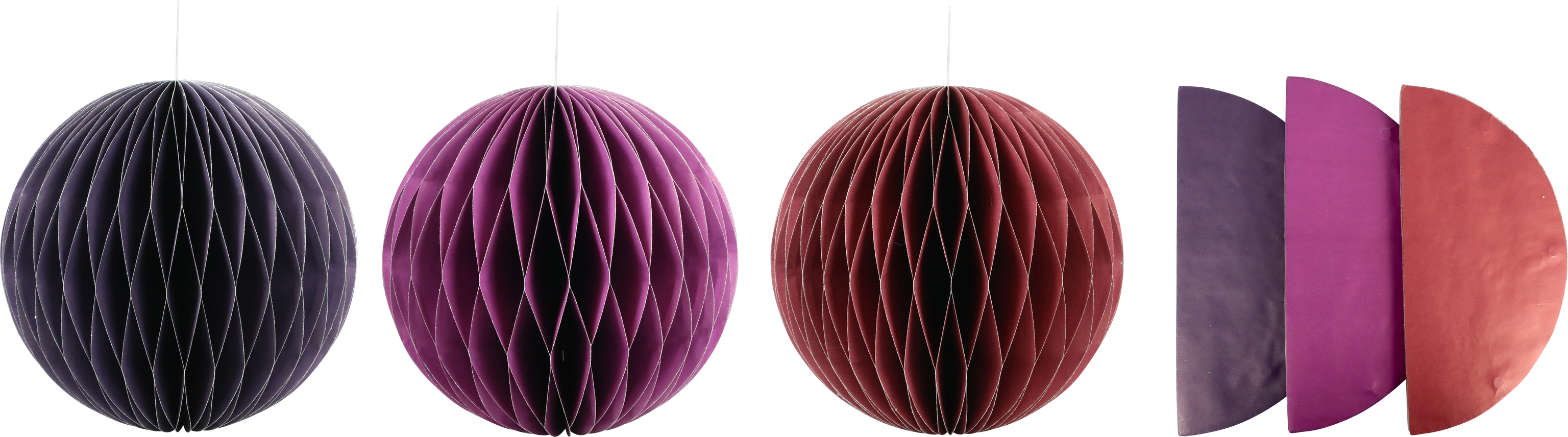 3772 DECORATIVE BALLS HONEYCOMB  S/3