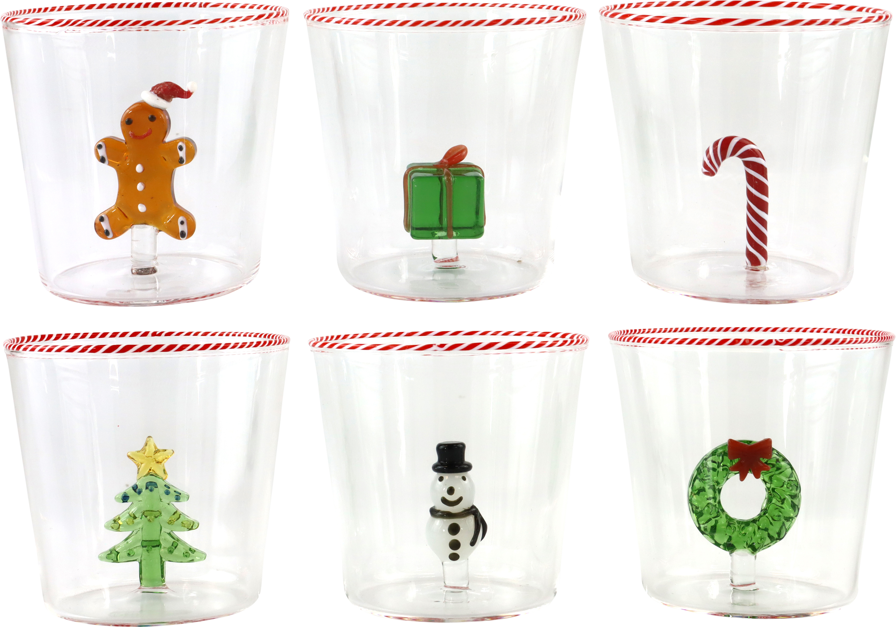 3848 TRINKGLÄSER XMAS PARTY  S/6