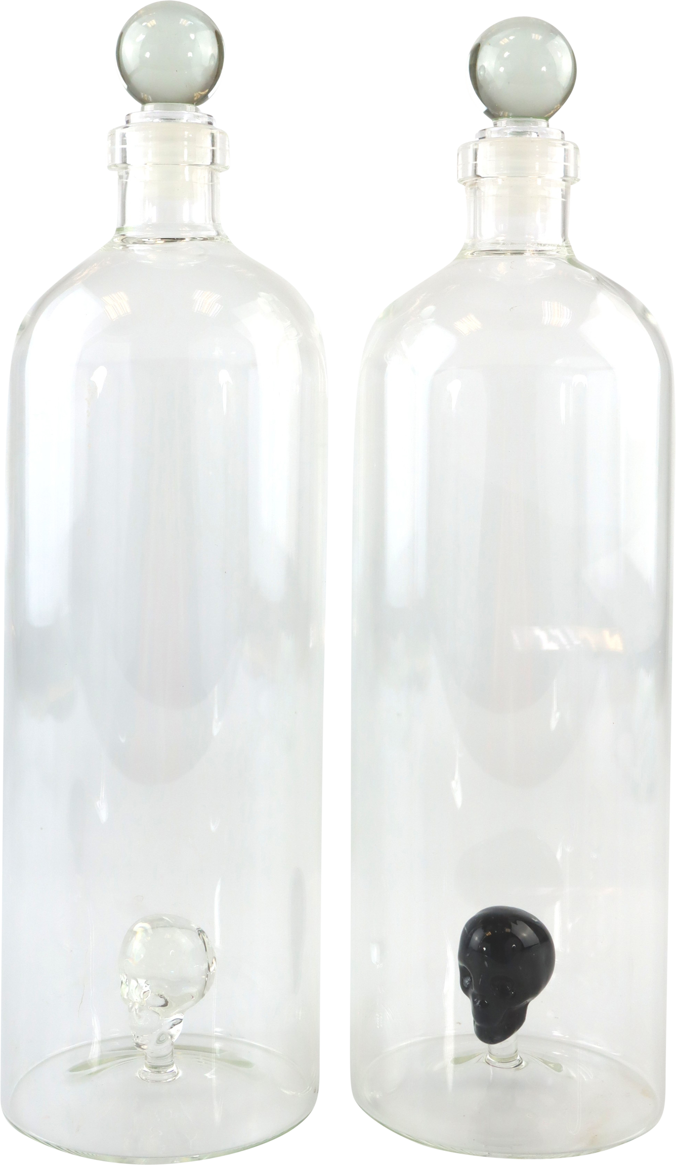 3935 VASO PER CANDELE SKULL SIP  2PZ