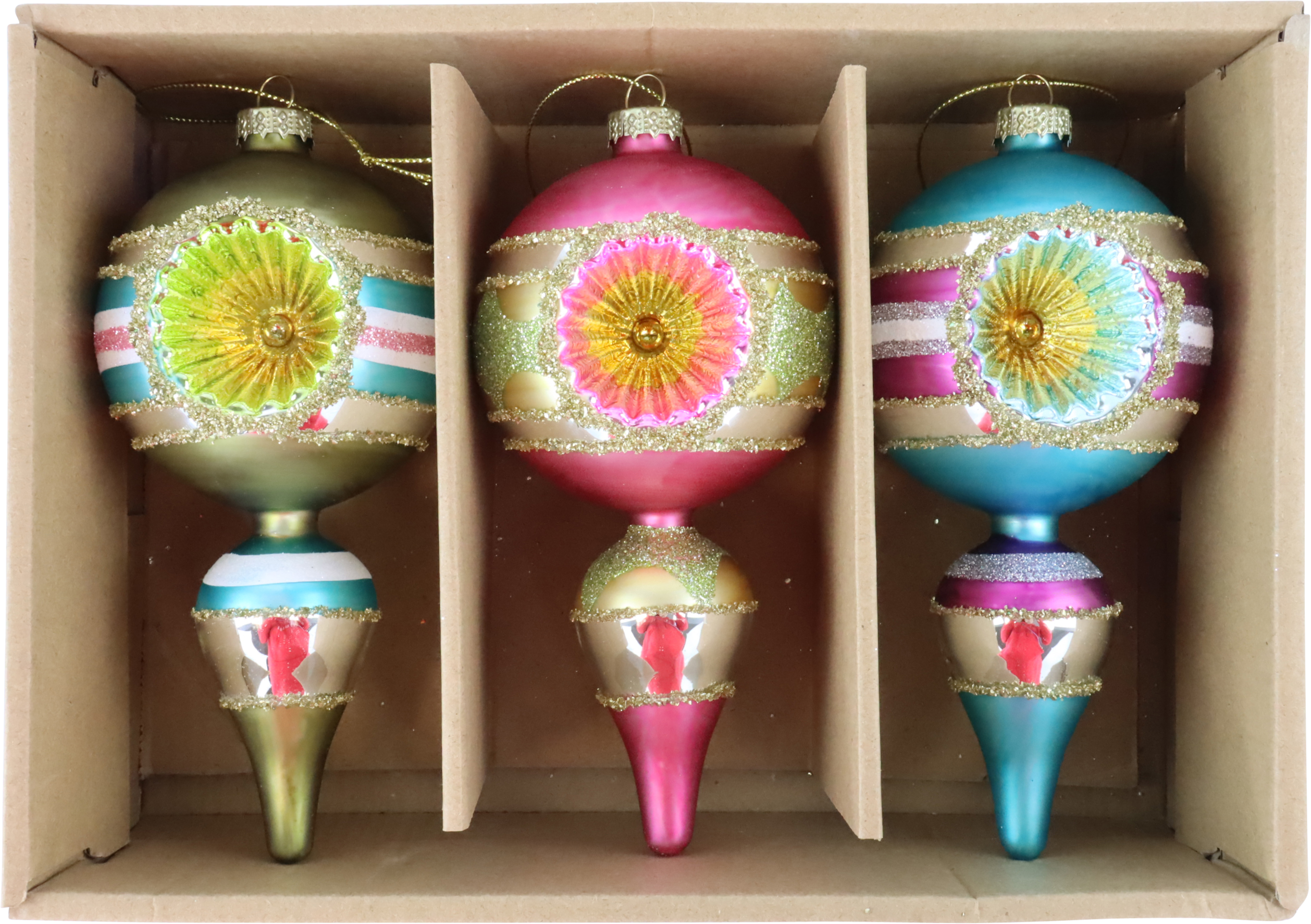 4318 BOÎTE VINTAGE ORNATE GLOW  3P