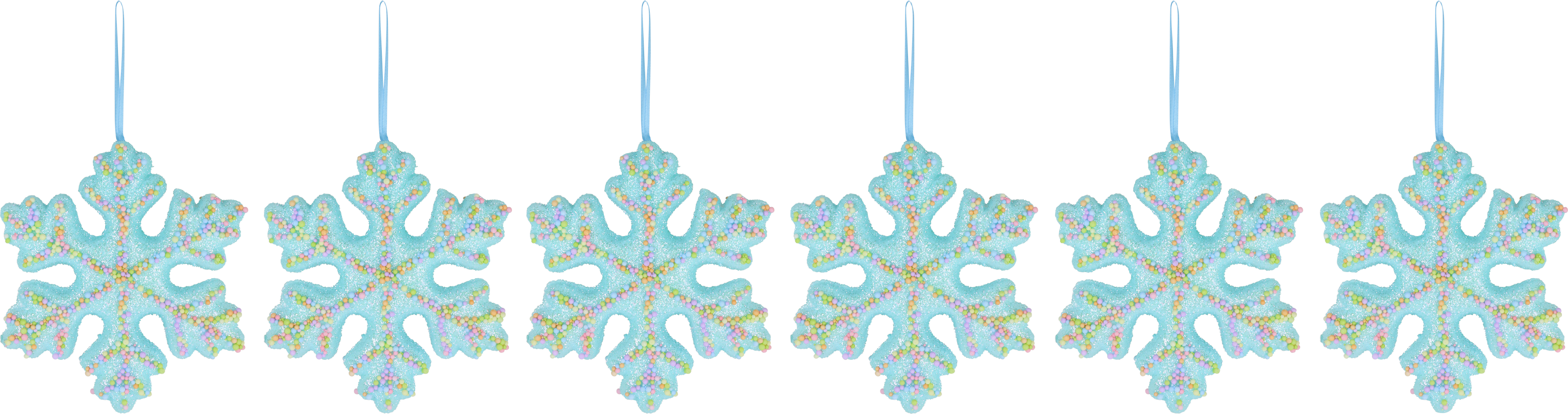 4325 SNOWFLAKE  JOLLY XMAS  S/6