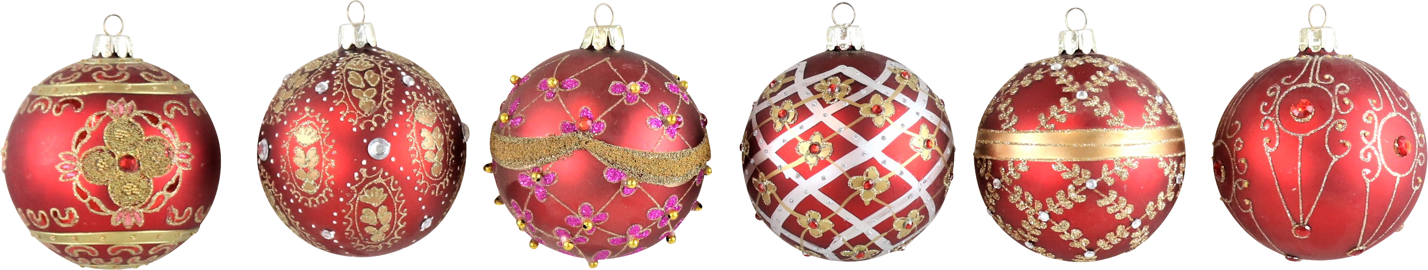 4529 GLASKUGELN PALAIS  S/6