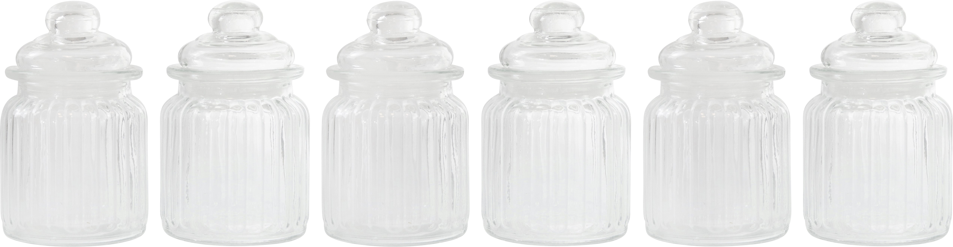 4855 STORAGE GLASSES COLONIAL  S/6