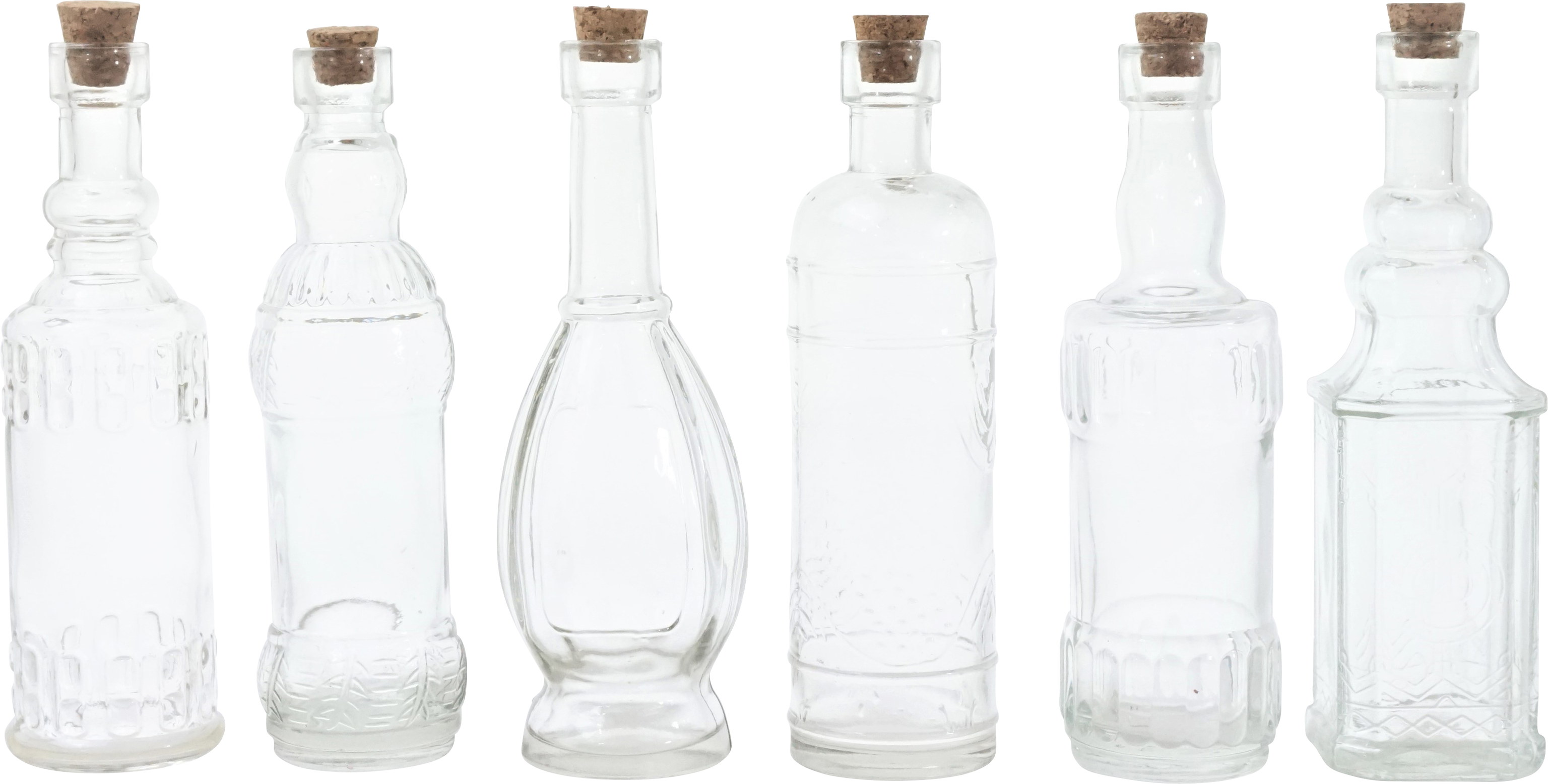 4863 BOTTLES MEDIUM SIENNA  S/6