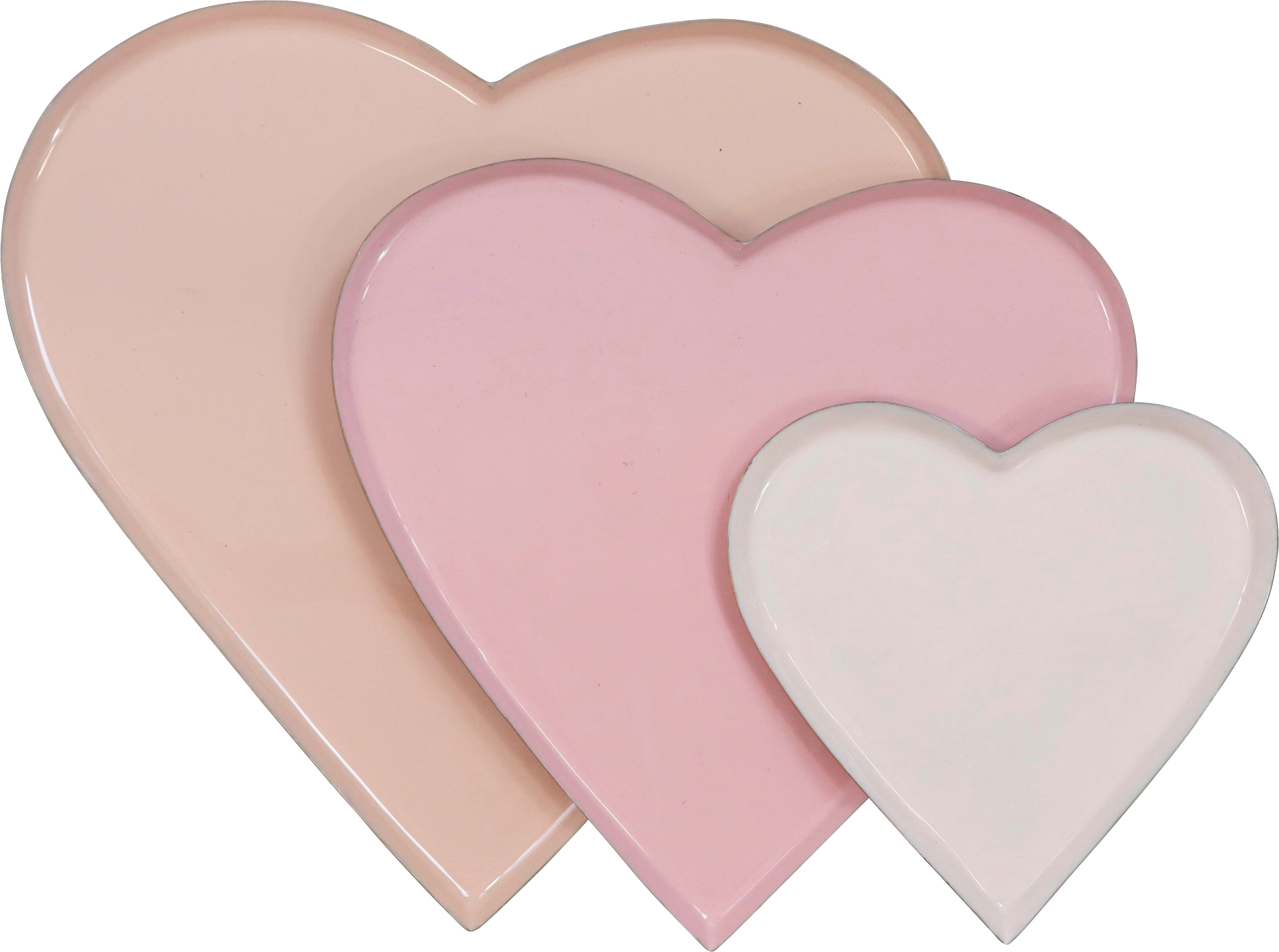 5129 VASSOI CUORE  DELUXE  3PZ