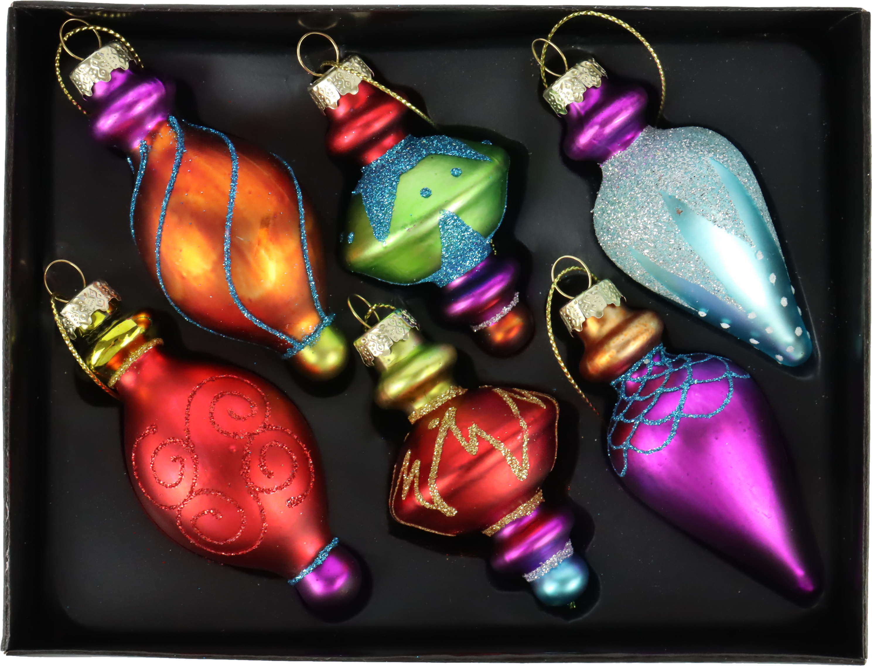 5518 GLASS JEWELERY  PETERSBURG  S/6