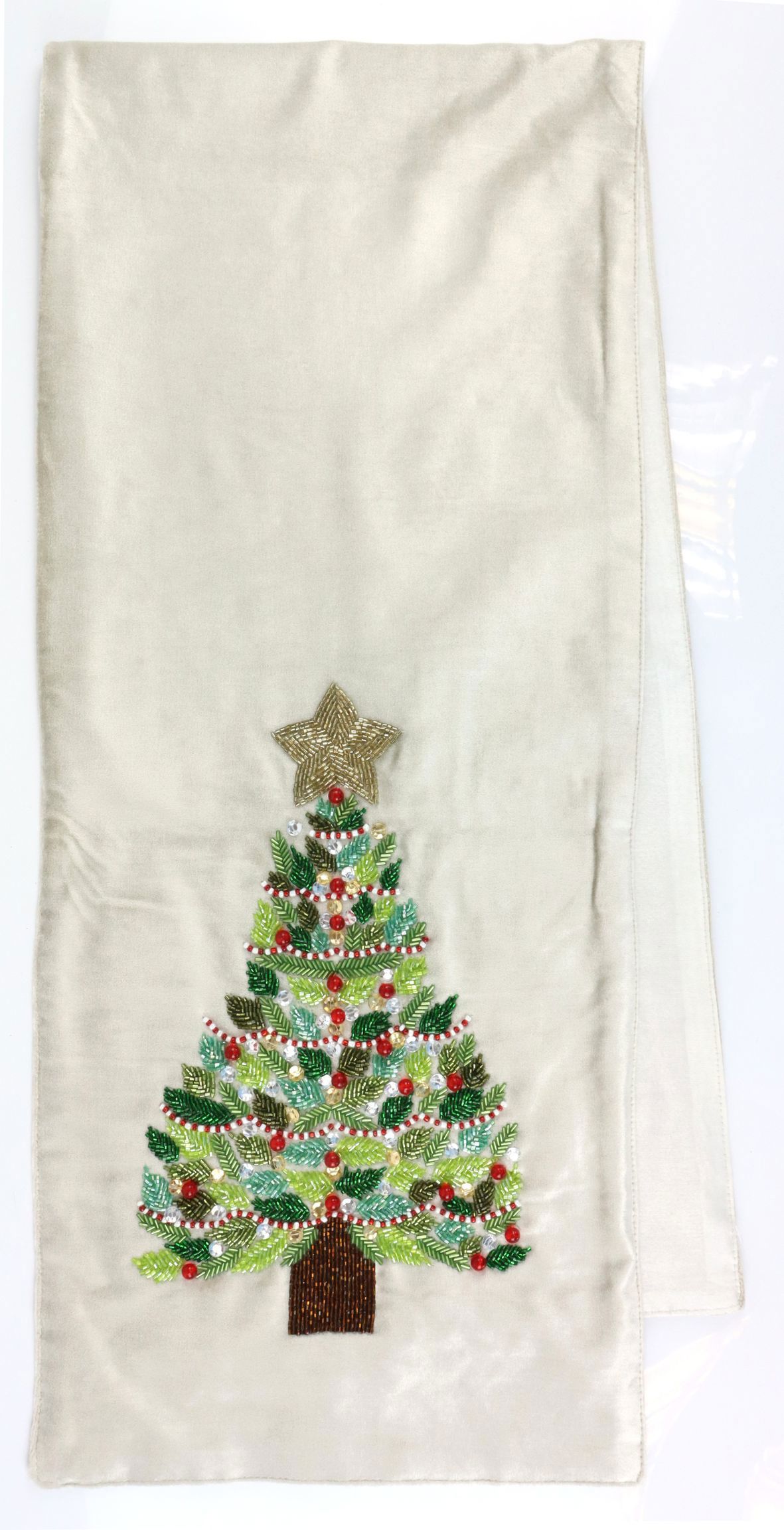 5658 TABLERUNNER XMAS TREE 40X140