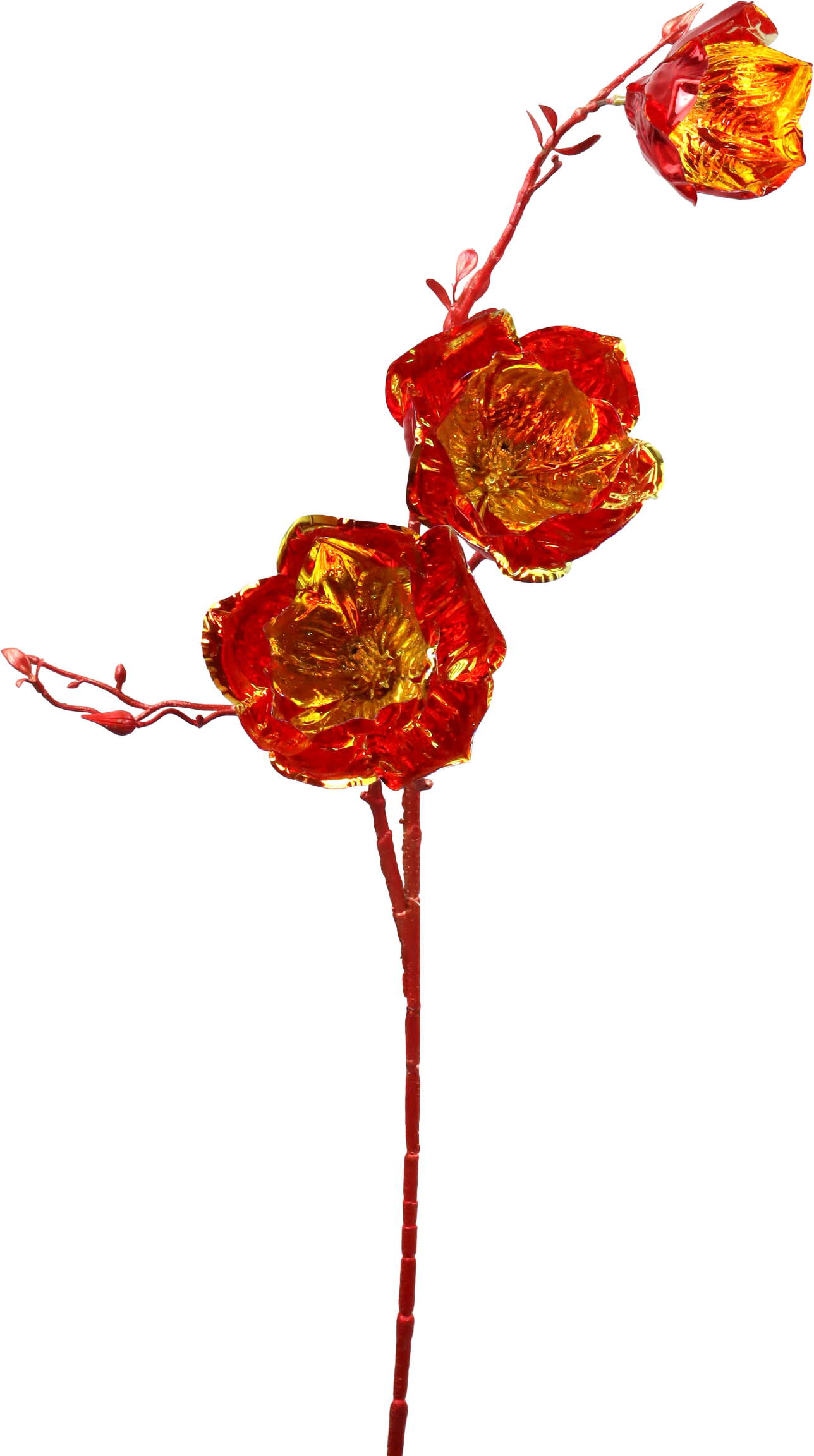 5804 FLOWER FLORA LUXE  RED