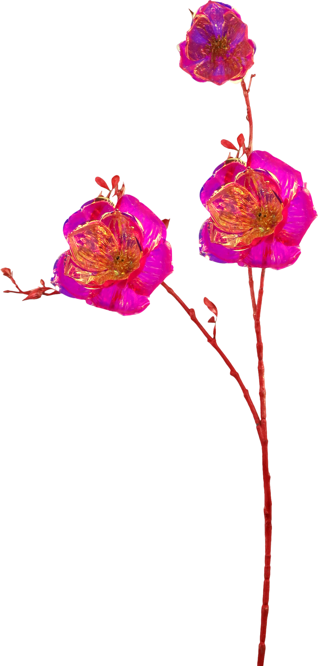 5812 FLOWER FLORA LUXE  FUCHSIA