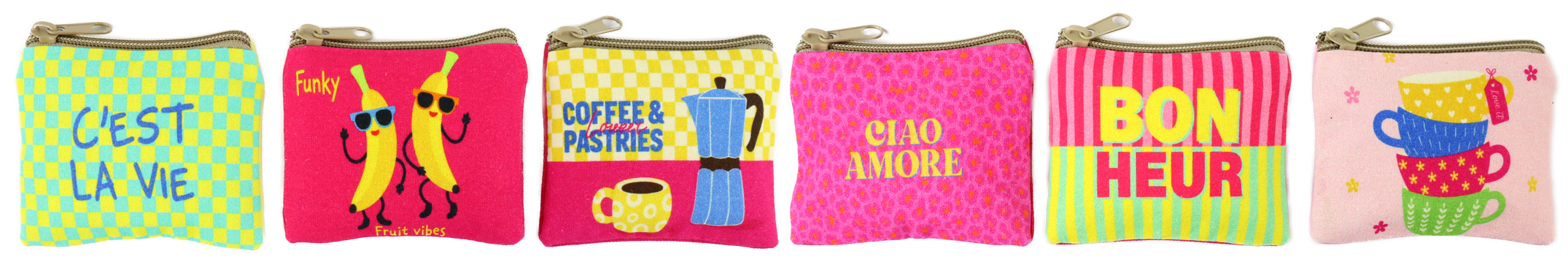 5857 POUCHES DOLCE VITA  S/6