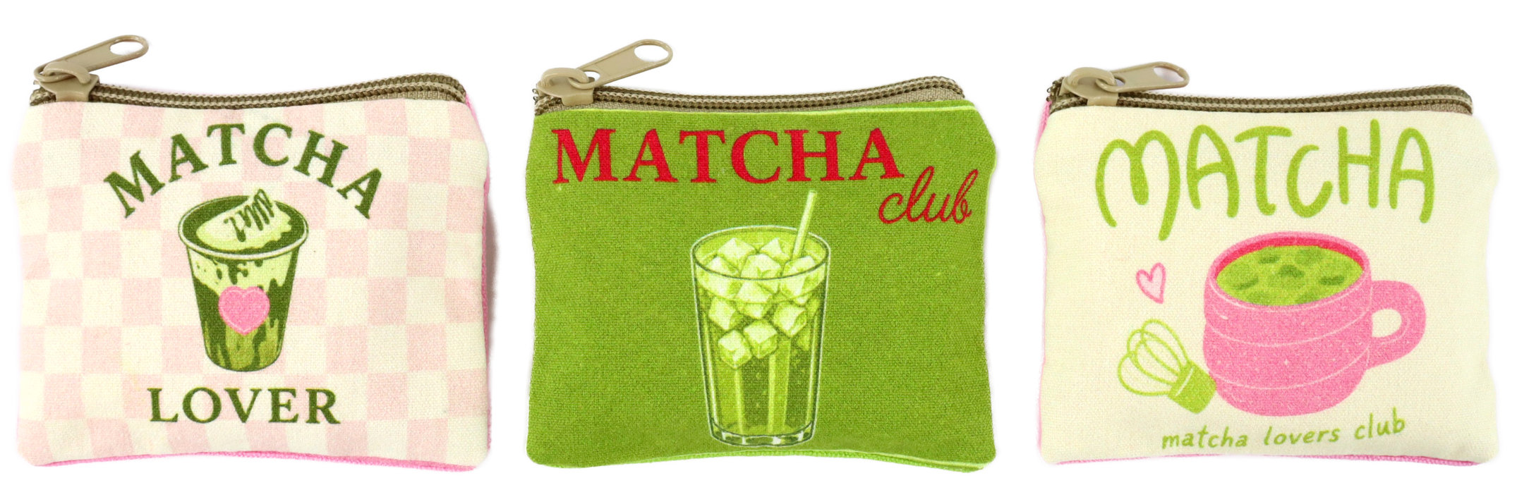 5874 POUCHES MATCHA LOVER  S/3