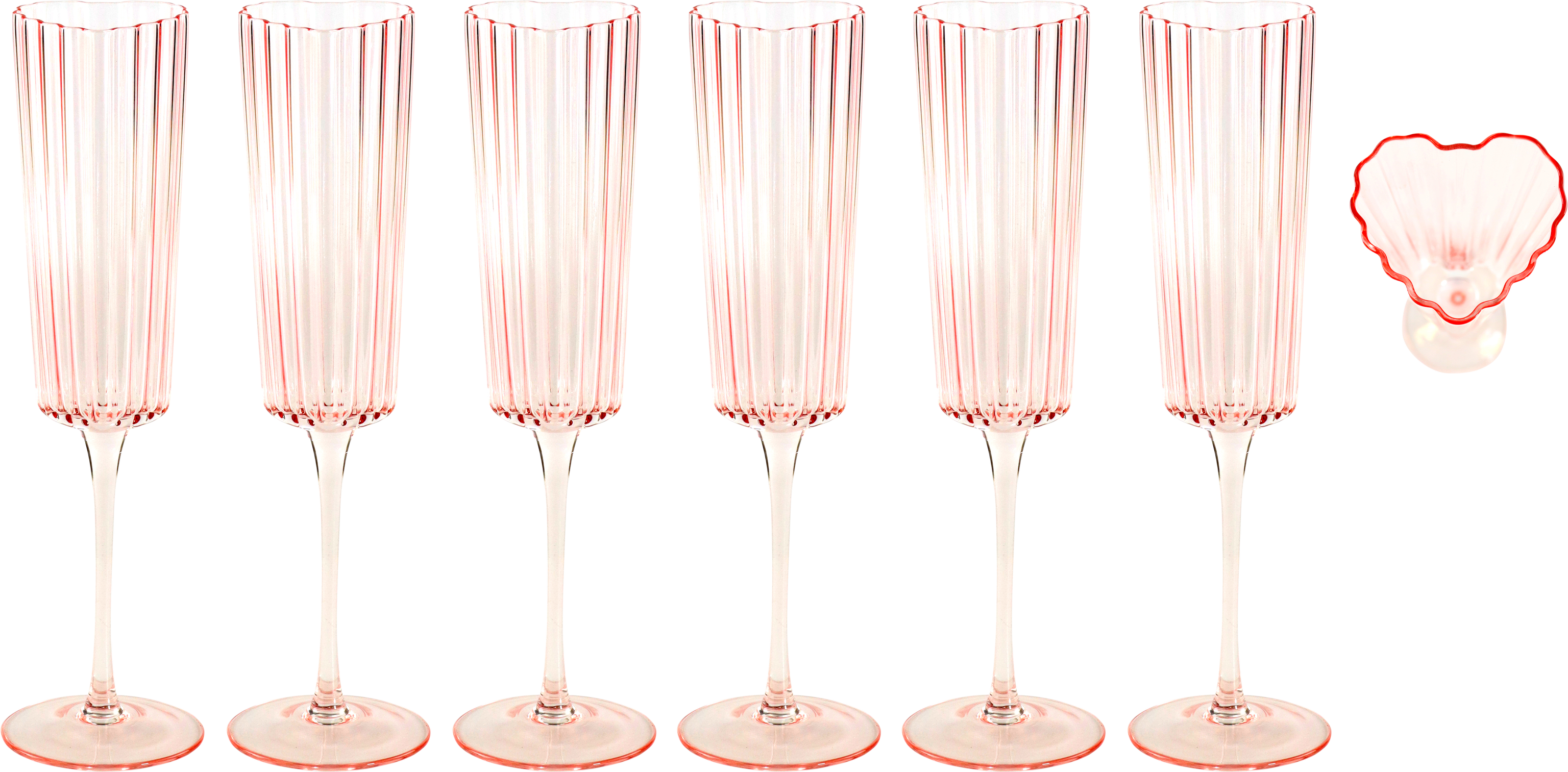 6251 CHAPAIGNFLUTES SWEETHEART  S/6
