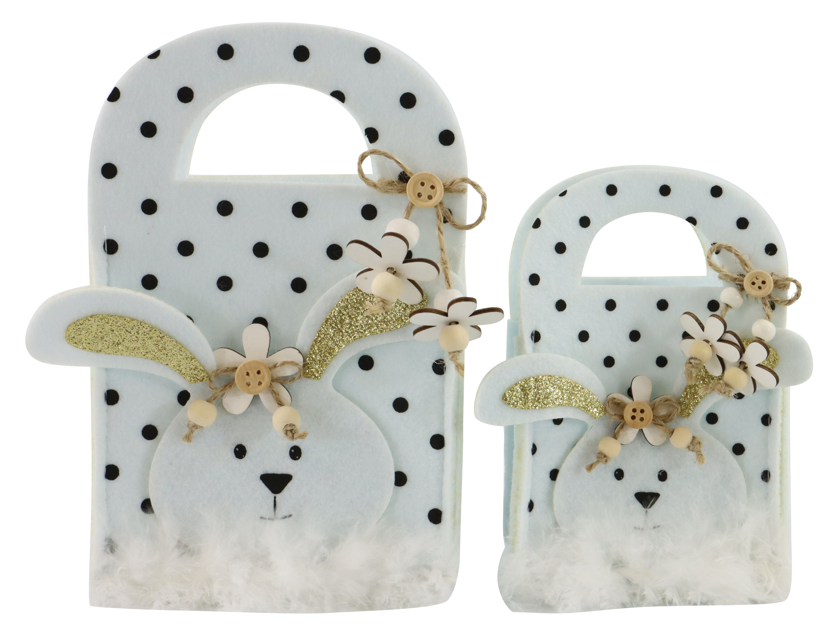 6790 CESTINI IN FELTRO CHESS  2PZ