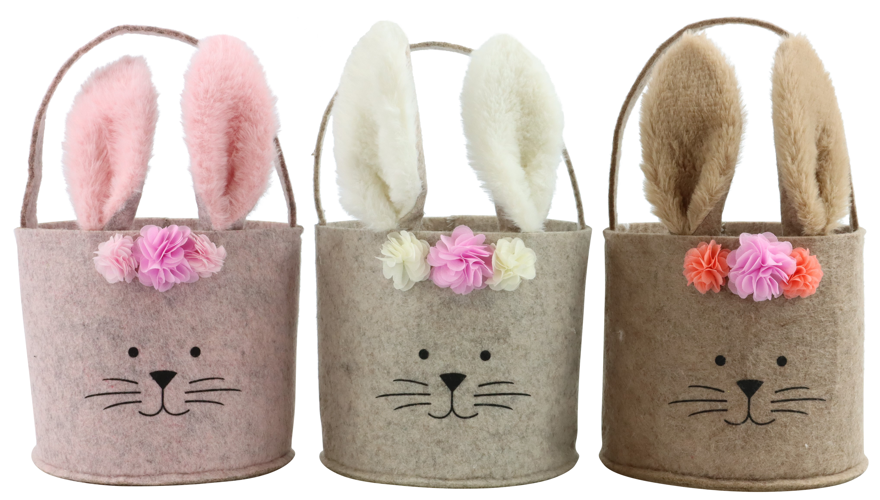 6918 CESTINI IN FELTRO LANGOHR  3PZ