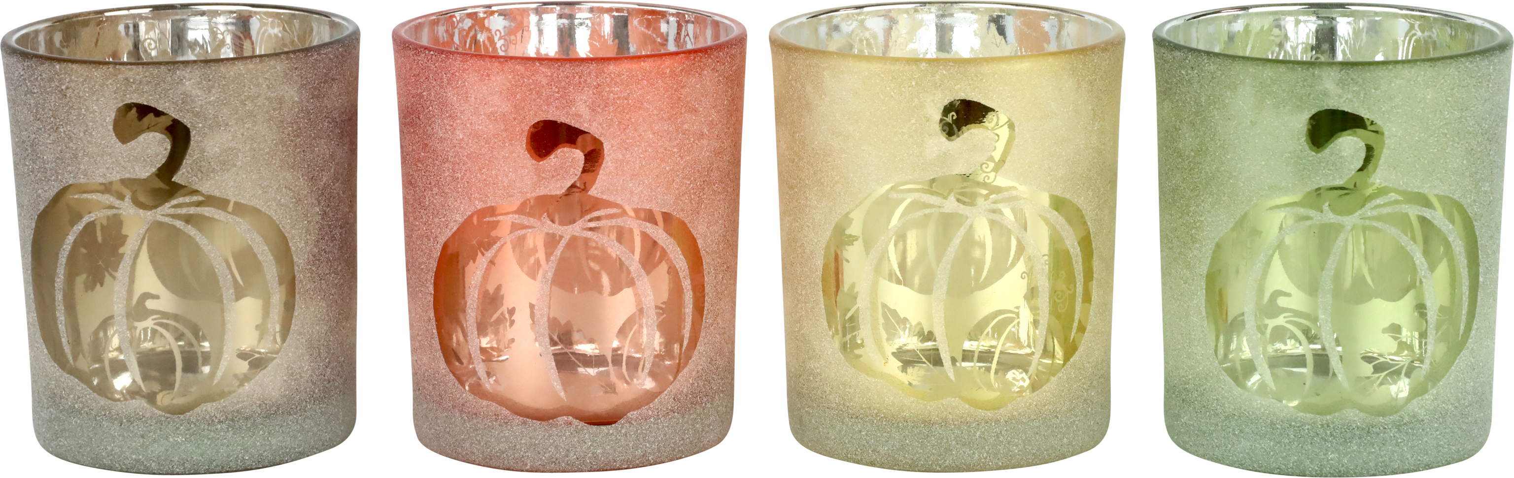 6971 VOTIVES SPICY PUMKIN  S/4