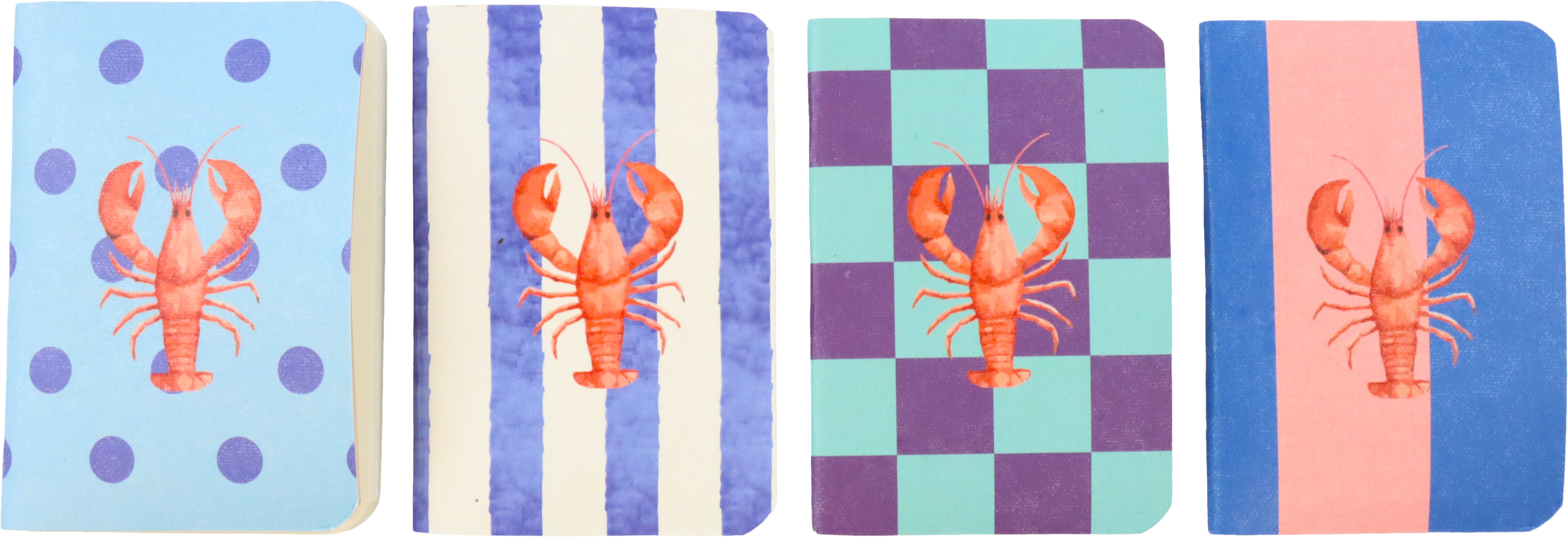 7218 NOTEBOOKS LOBSTER LETTERS  S/4