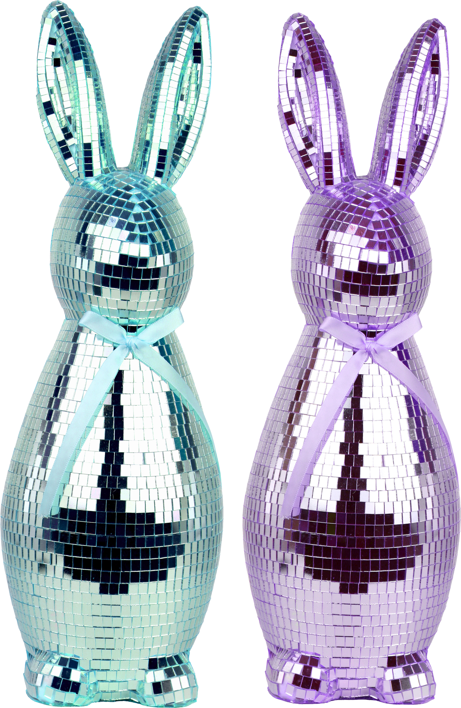 7225 RABBITS EASTER GLAM  S/2