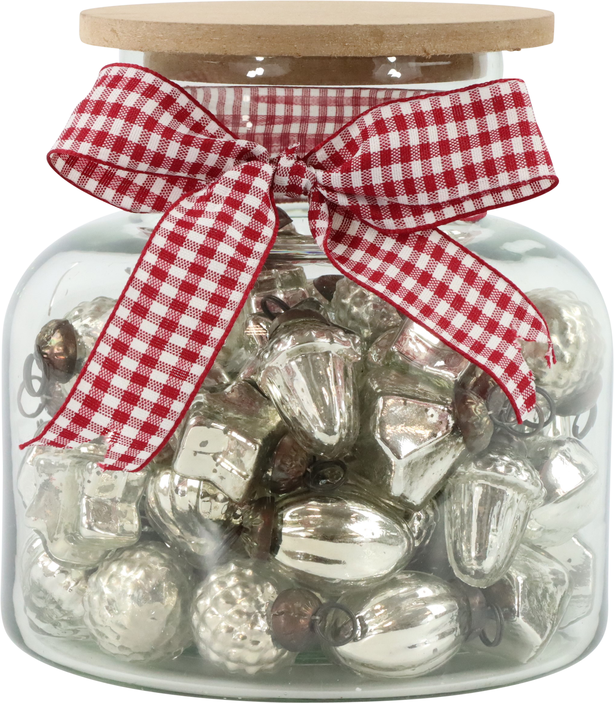 7265 PORTE-BIJOUX EN VERRE ARGENT  61P