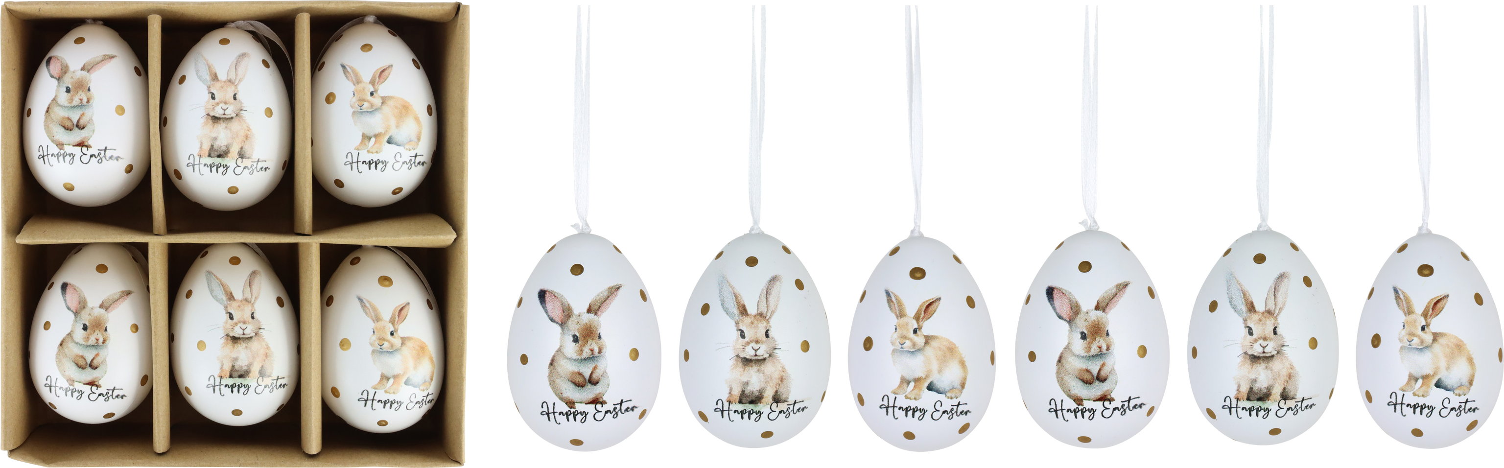 7490 BOÎTE À OEUFS HAPPY EASTER  6P