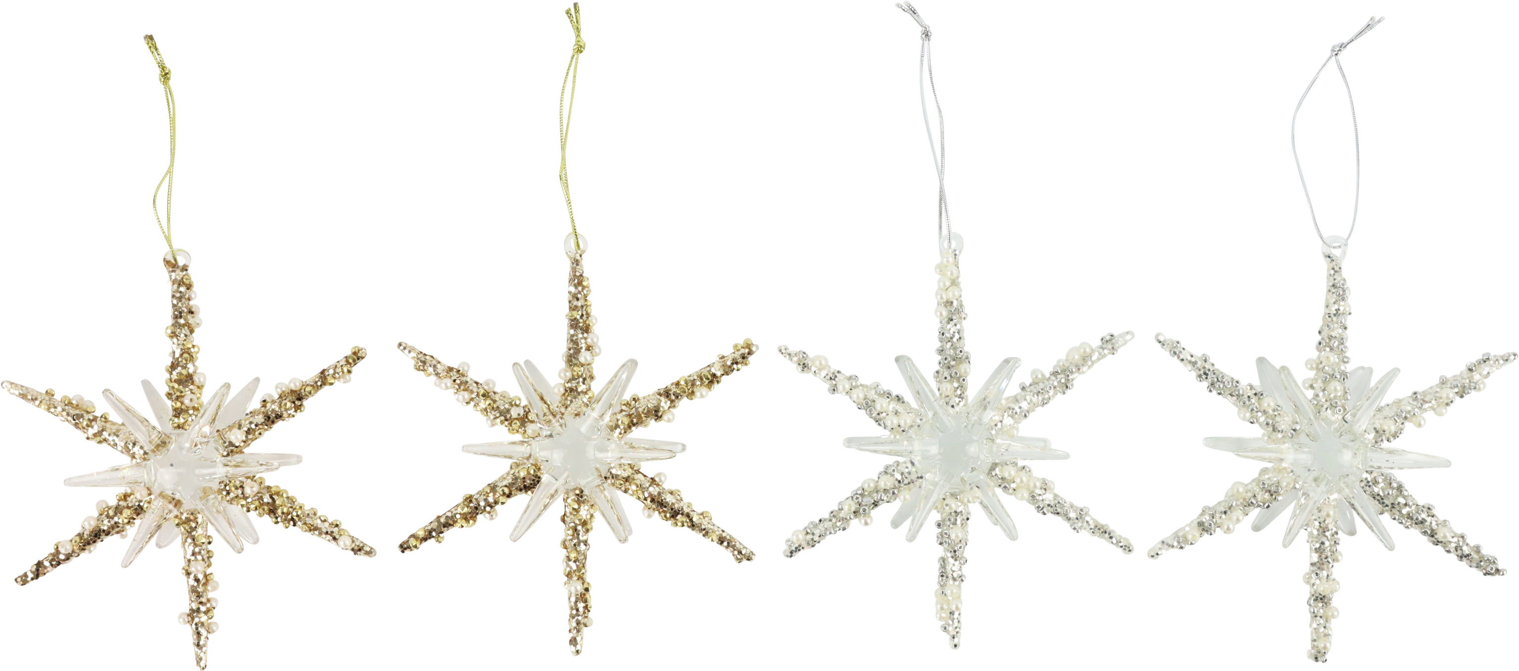 8178 GIOIELLI  STELLA DI CRISTALLO  4PZ