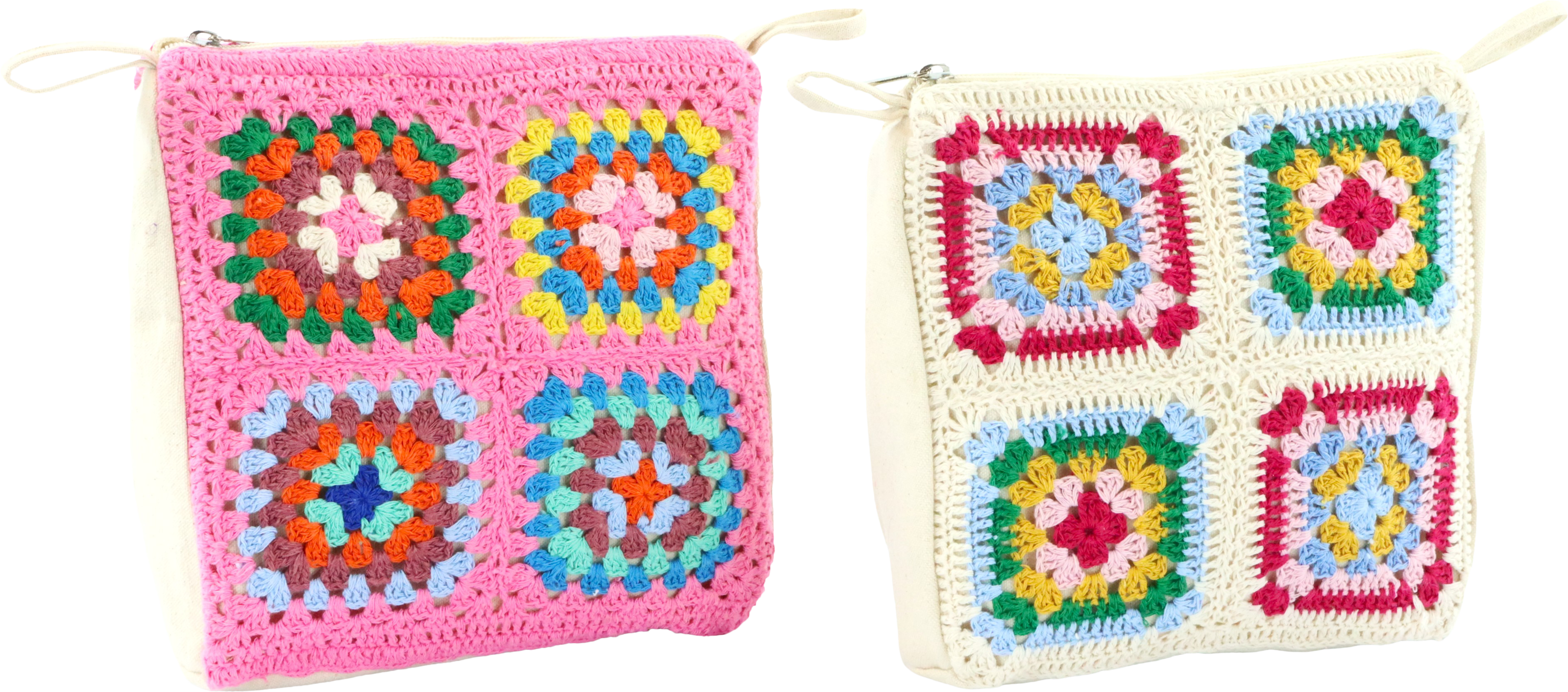 8383 COSMETIC BAG LA CROCHETÉ  S/2