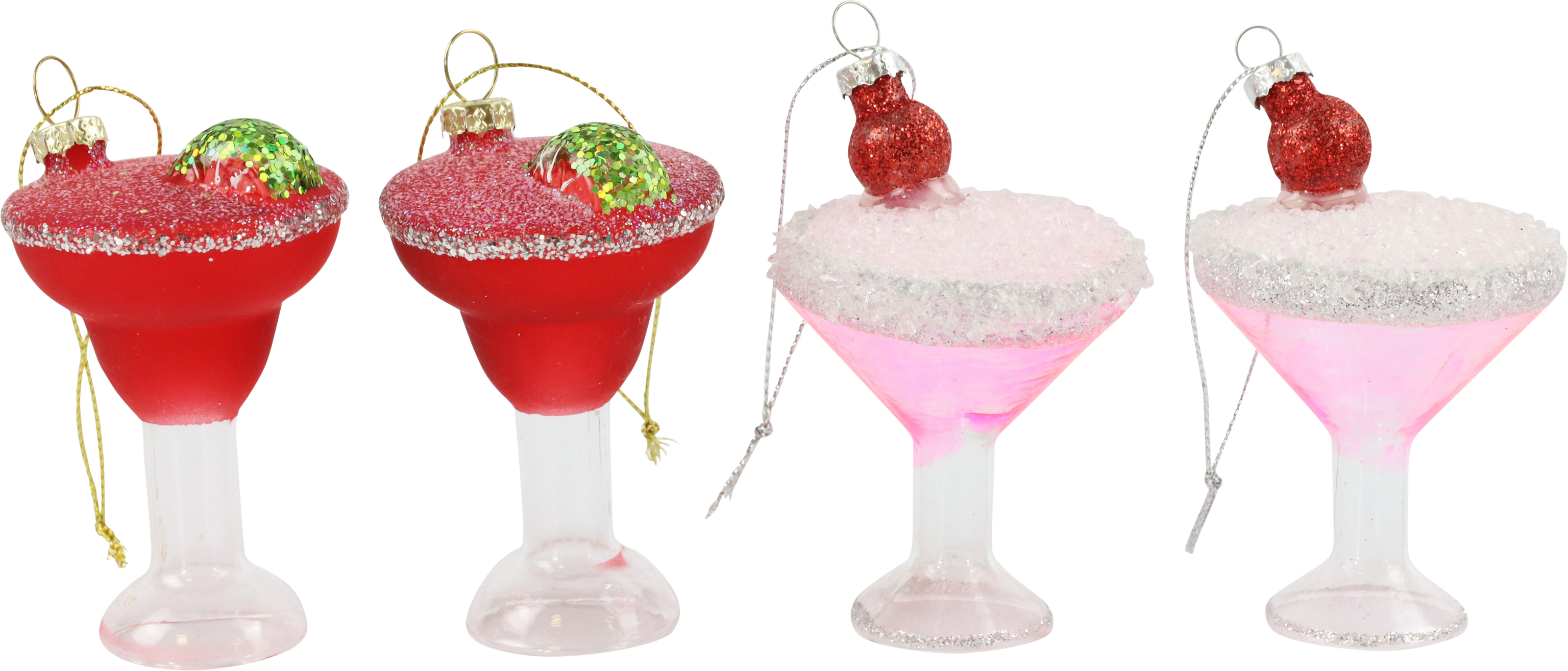 8618 GLASS JEWELLERY COCKTAIL  S/4