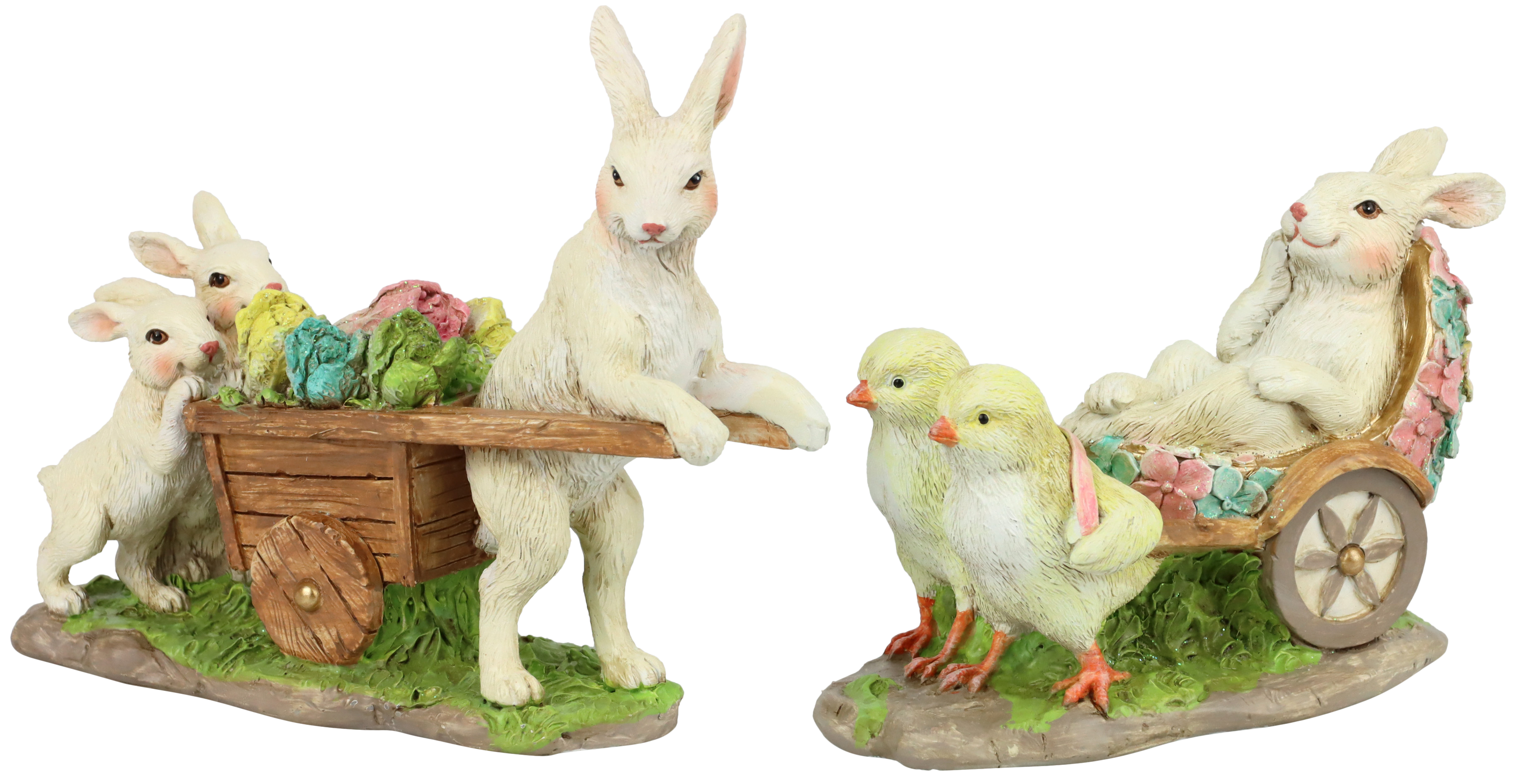 8894 RABBITS PASTEL PARTY  S/2