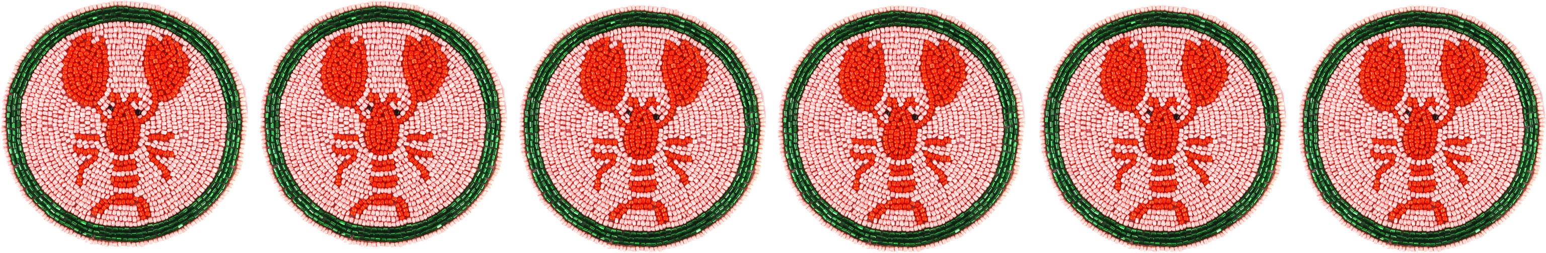 9065 PERLENUNTERSETZER LOBSTER  S/6