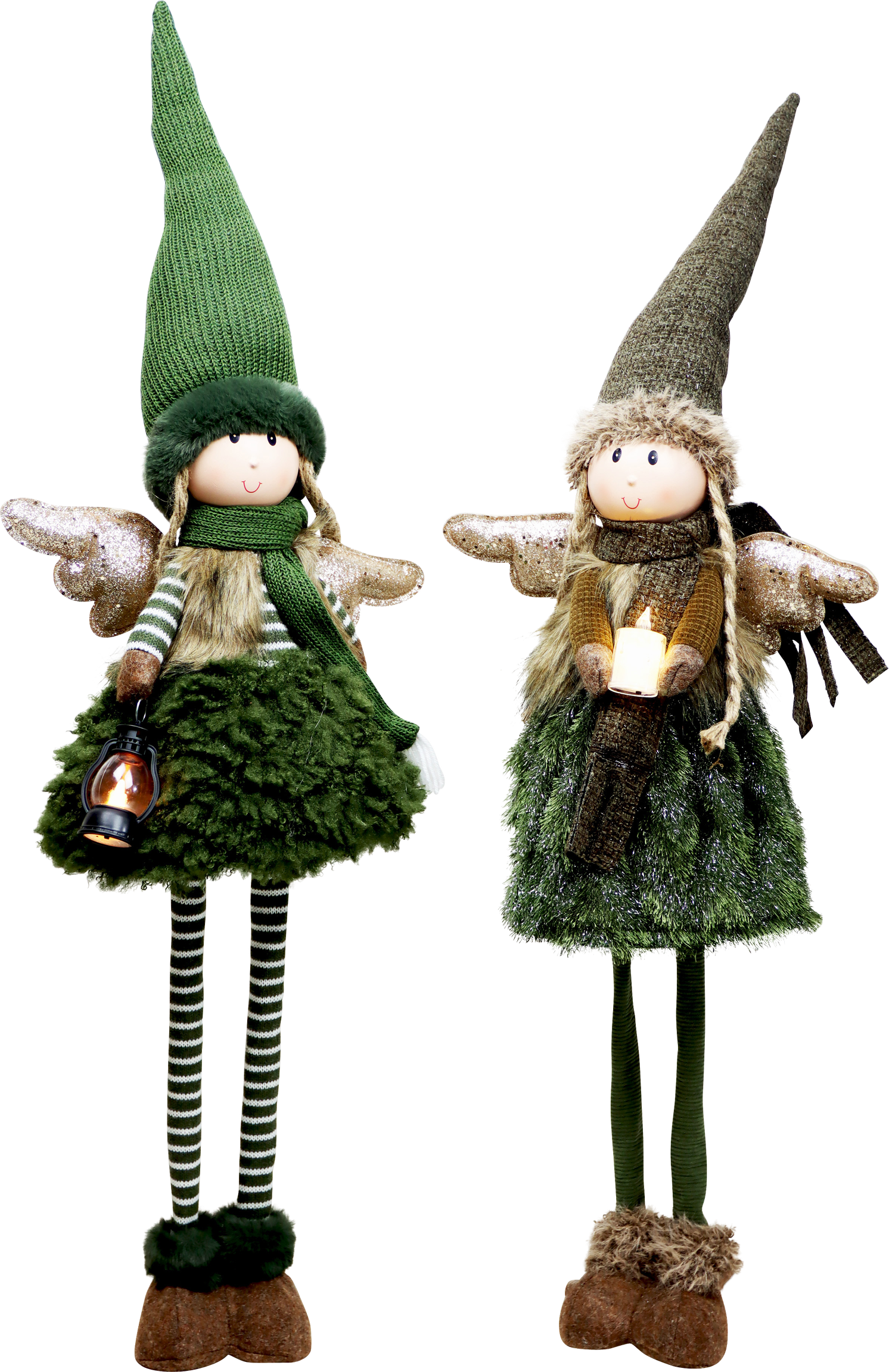 9081 LED-ANGEL RUSTIC GLOW  S/2