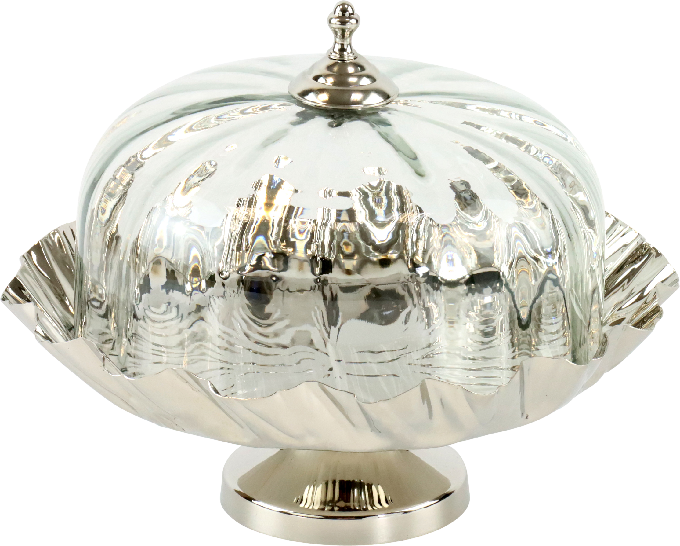 9150 CAKKE PLATE W.GLASS UNDARA