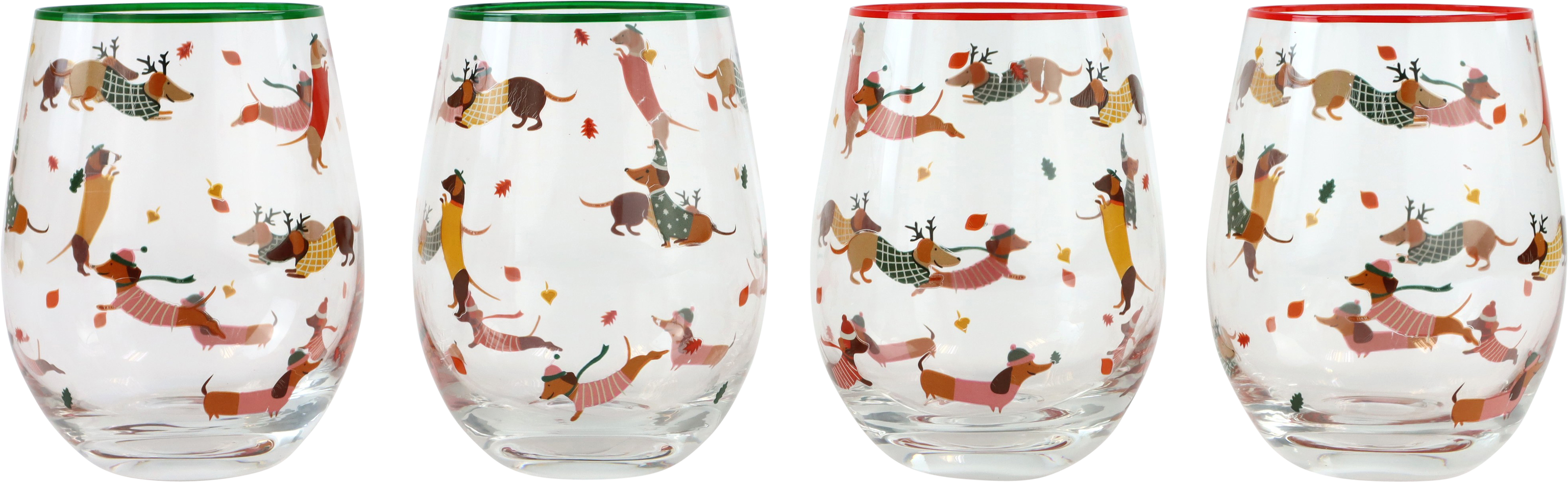 9164 GLASSES BARK&SIP  S/4