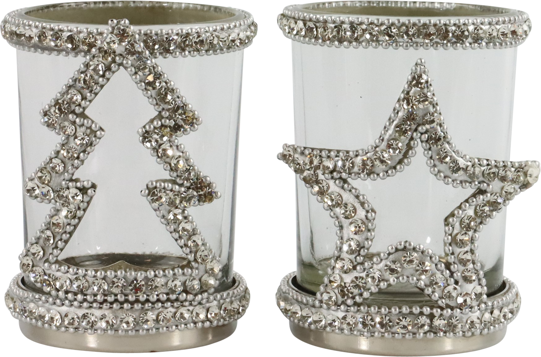 9239 LANTERNE A VENTO CRISTALLO  2PZ