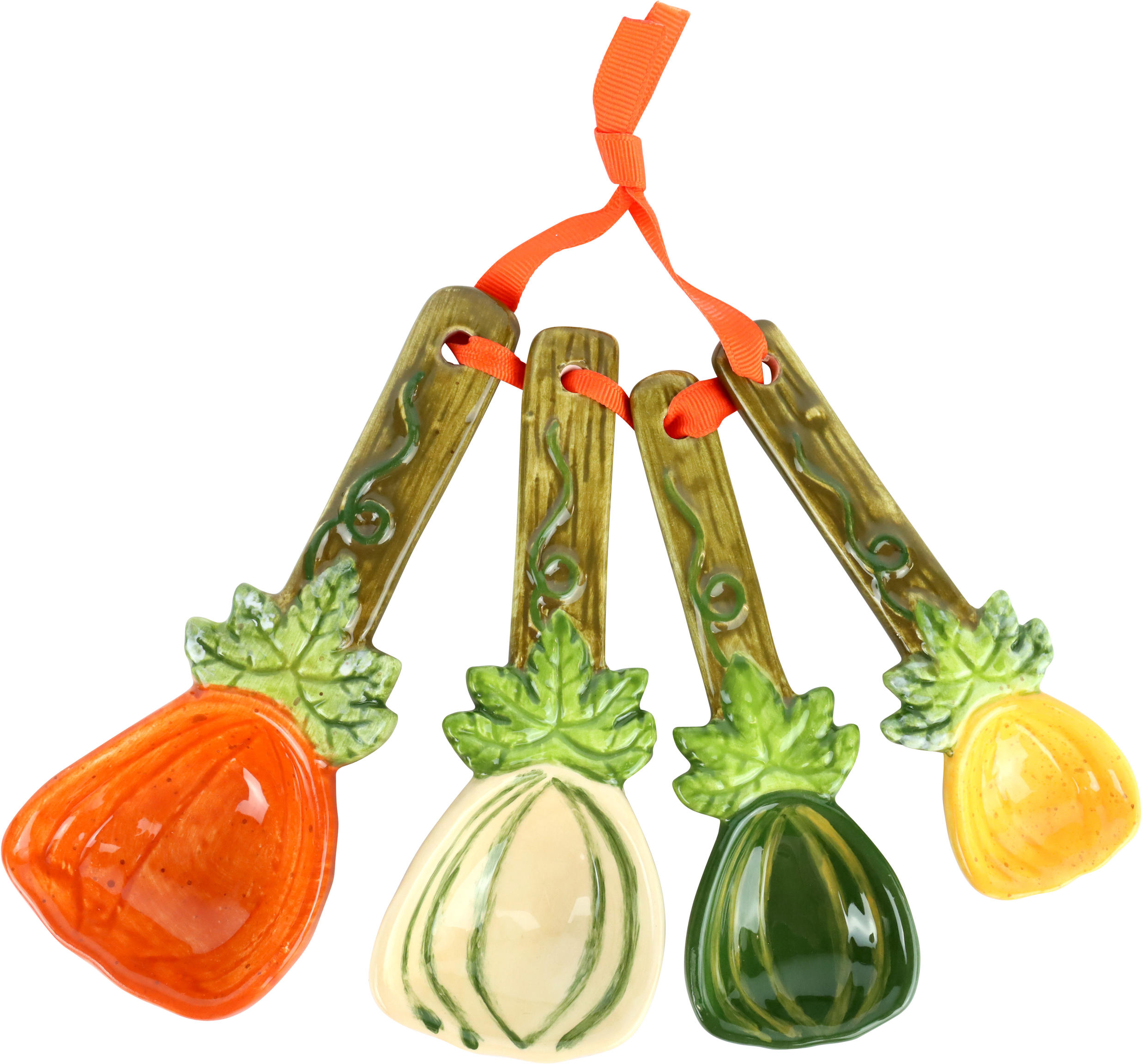 9343 SPOONS PUMPKIN  S/4