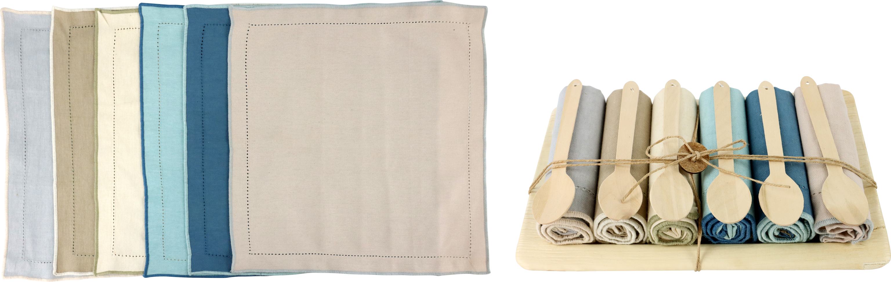 9750 NAPKIN SET WITH SPOON S/6