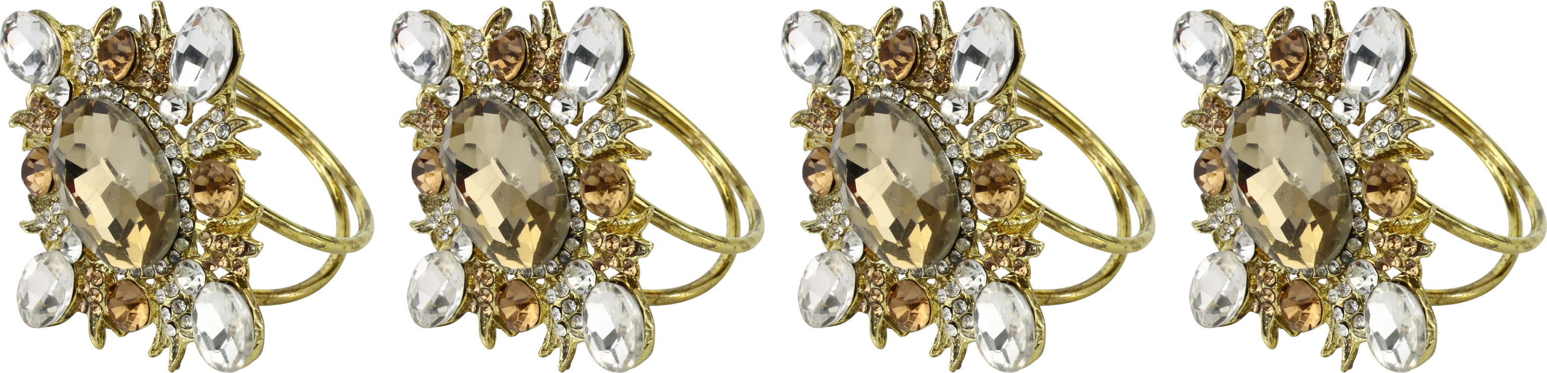 9777 ANNEAUX SERVIETTE  DIAMANT  4P